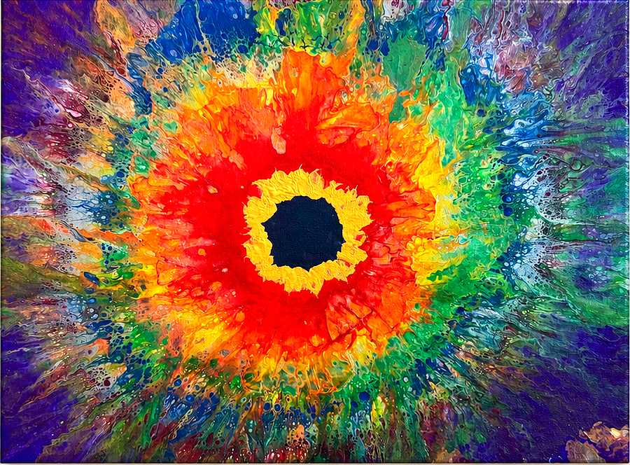 Arpita Maheshwary - Sugar Land, Texas - “Radiant Awakening” 
Acrylic painting on canvas
20 × 16 in