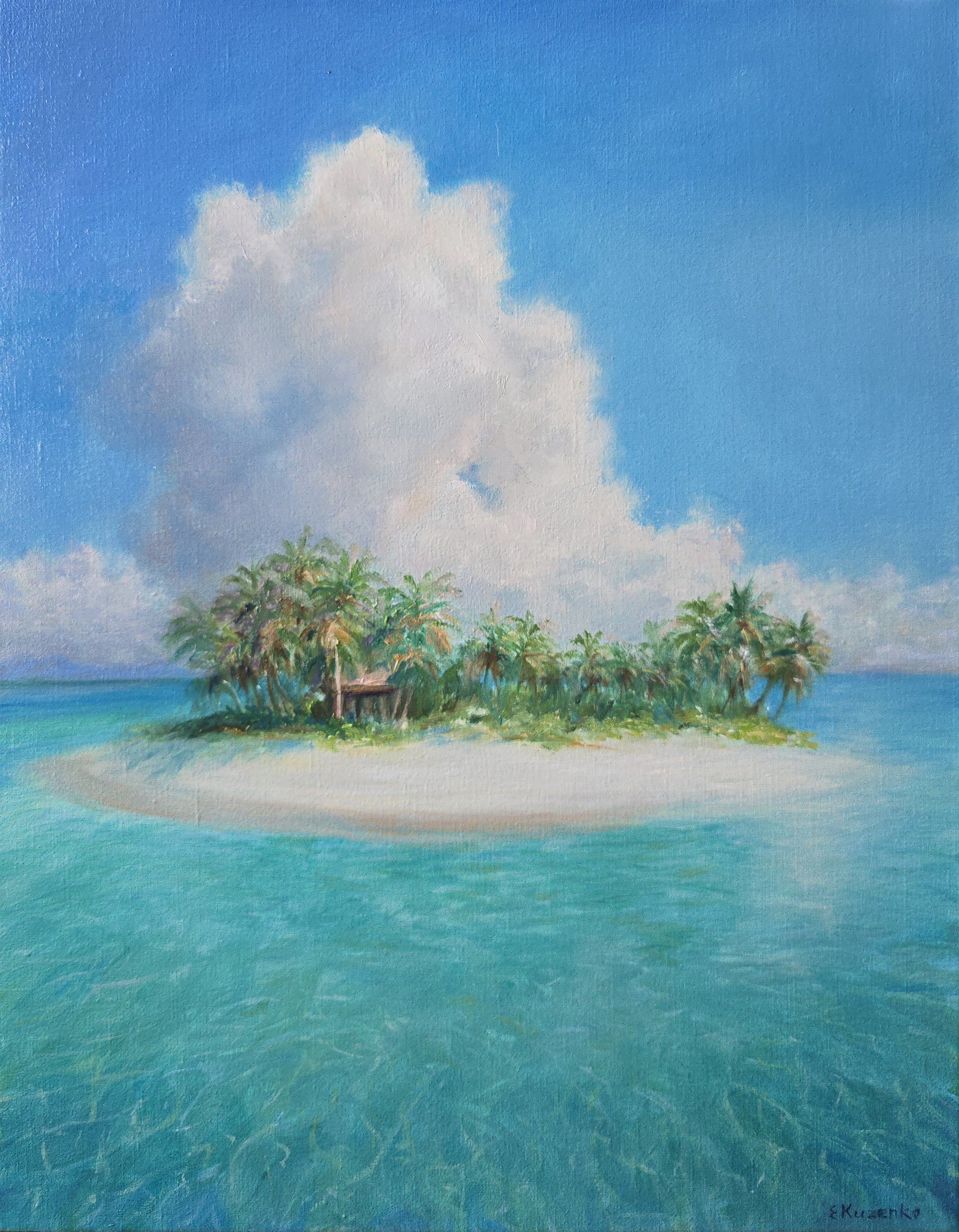 Elena Kuzenko 
"Tropical Paradize" 
Oil on linen canvas
35 x 45 cm