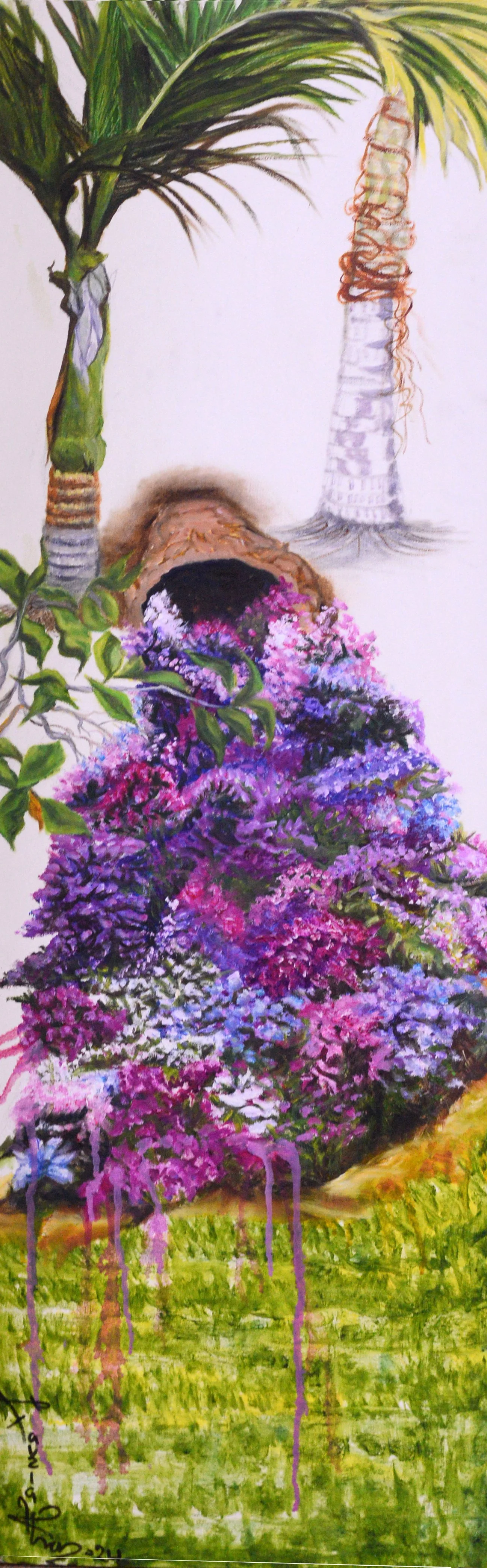 “COLOR OF PERFECTION”, 2024 BY FAUZIA
KHAN
14 CM X 47 CM, OIL ON CANVAS
AVAILABLE FOR PURCHASE: $2500
-
LOCATION: PAKISTAN
HTTPS://WWW.FACEBOOK.COM/FAUZIAKHANWORKS
