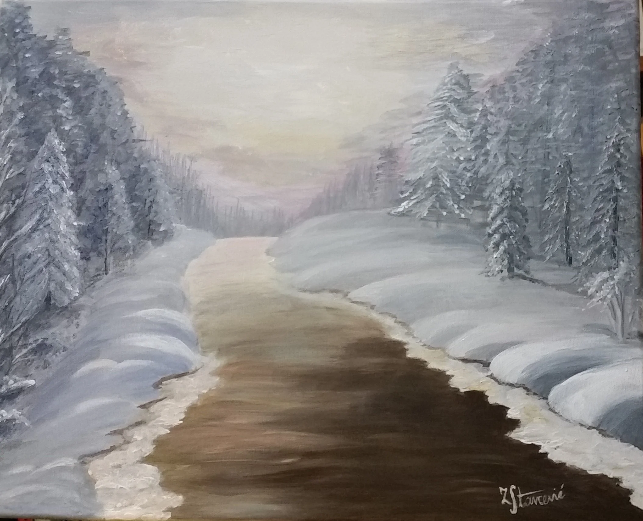“WINTER”, 2017 BY ZDENKA STARČEVIĆ
40 CM X 50 CM. ACRYLIC ON CANVAS.
-
LOCATION: RIJEKA, CROATIA
HTTP://WWW.FACEBOOK.COM/ZDENKA.STA
RCEVIC.73/