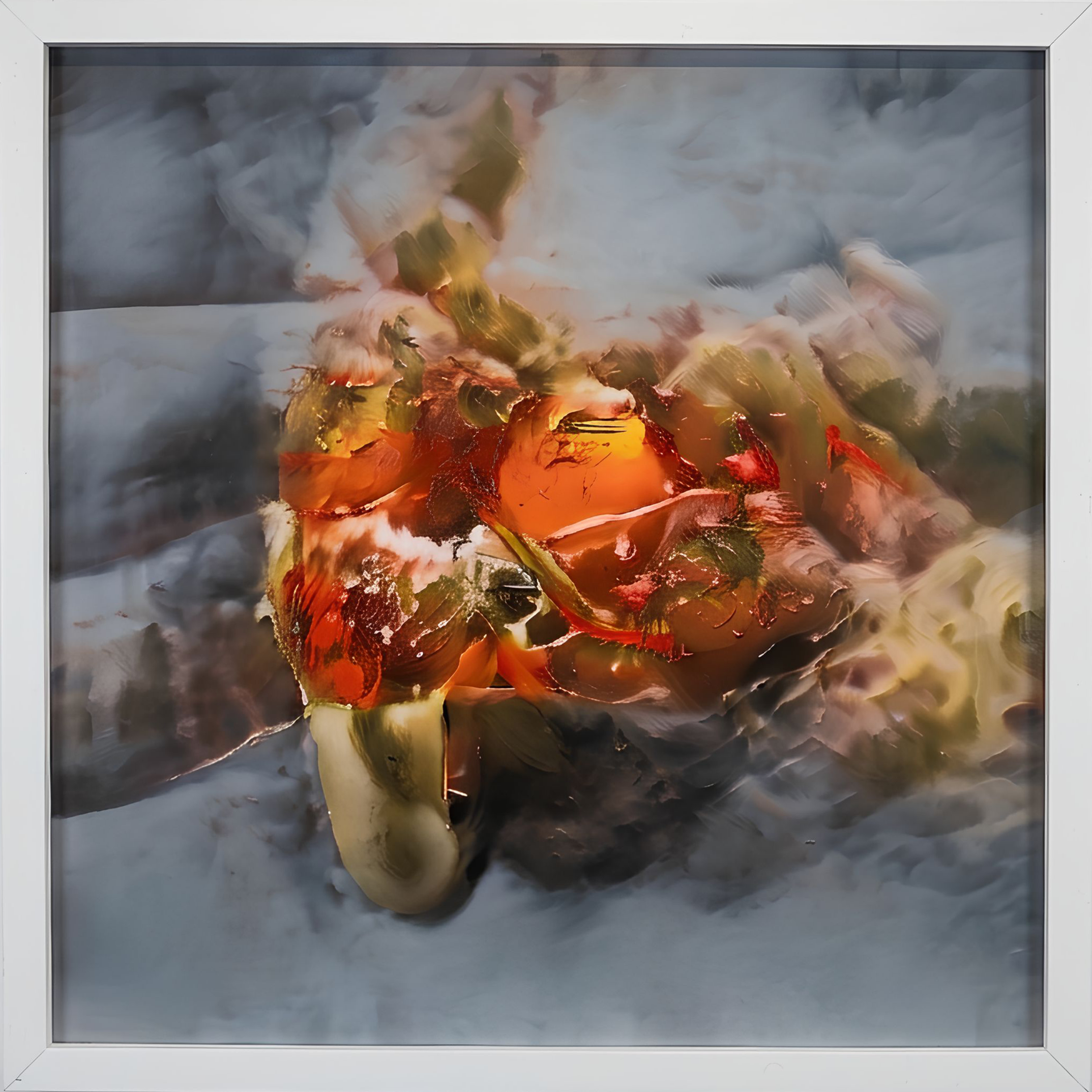 GAURAV DUA - 

"0 0 0 - 0 1 3” 
Textured print on Acrylic
24 x 24 in