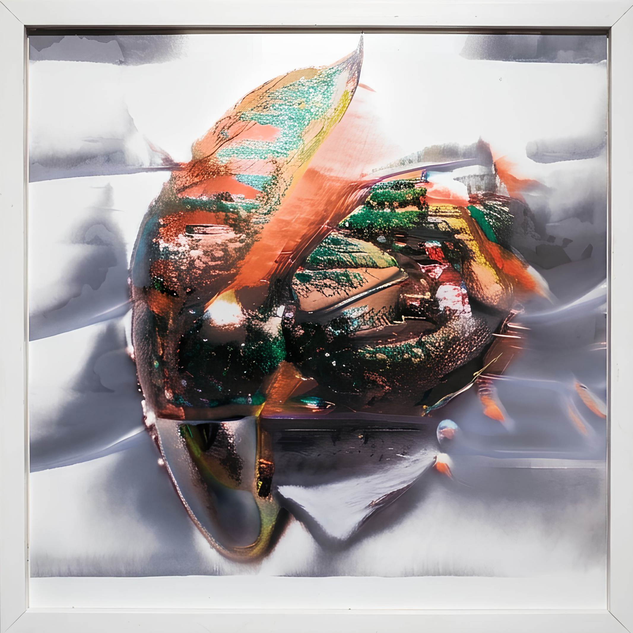 GAURAV DUA - "0 0 0 - 0 0 1” 
Textured print on Acrylic
24 x 24 in