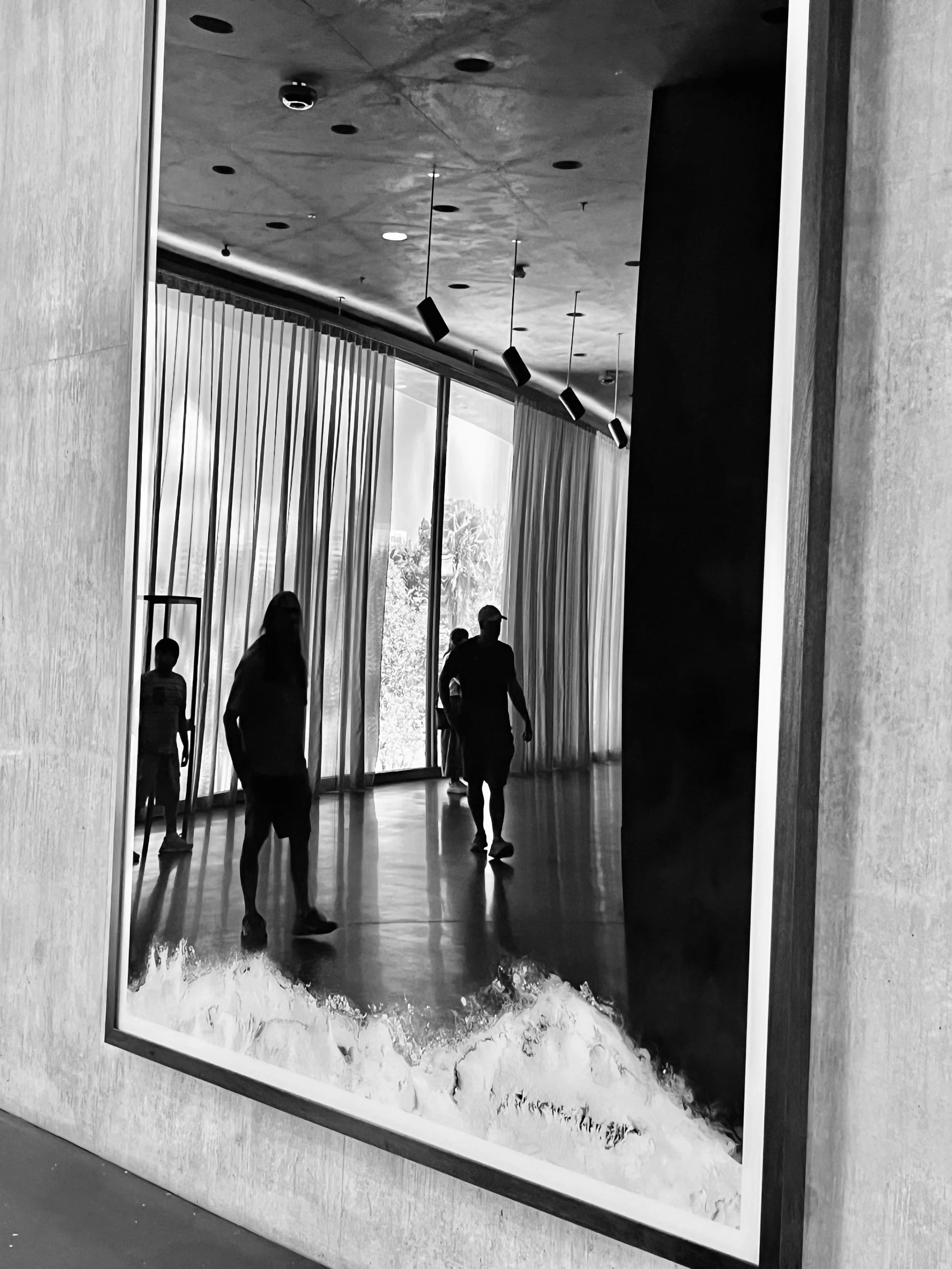 Karen Safer -
Playa del Rey, California.
“Geffen Reflections”
Archival Pigment Print
24 x 32 in