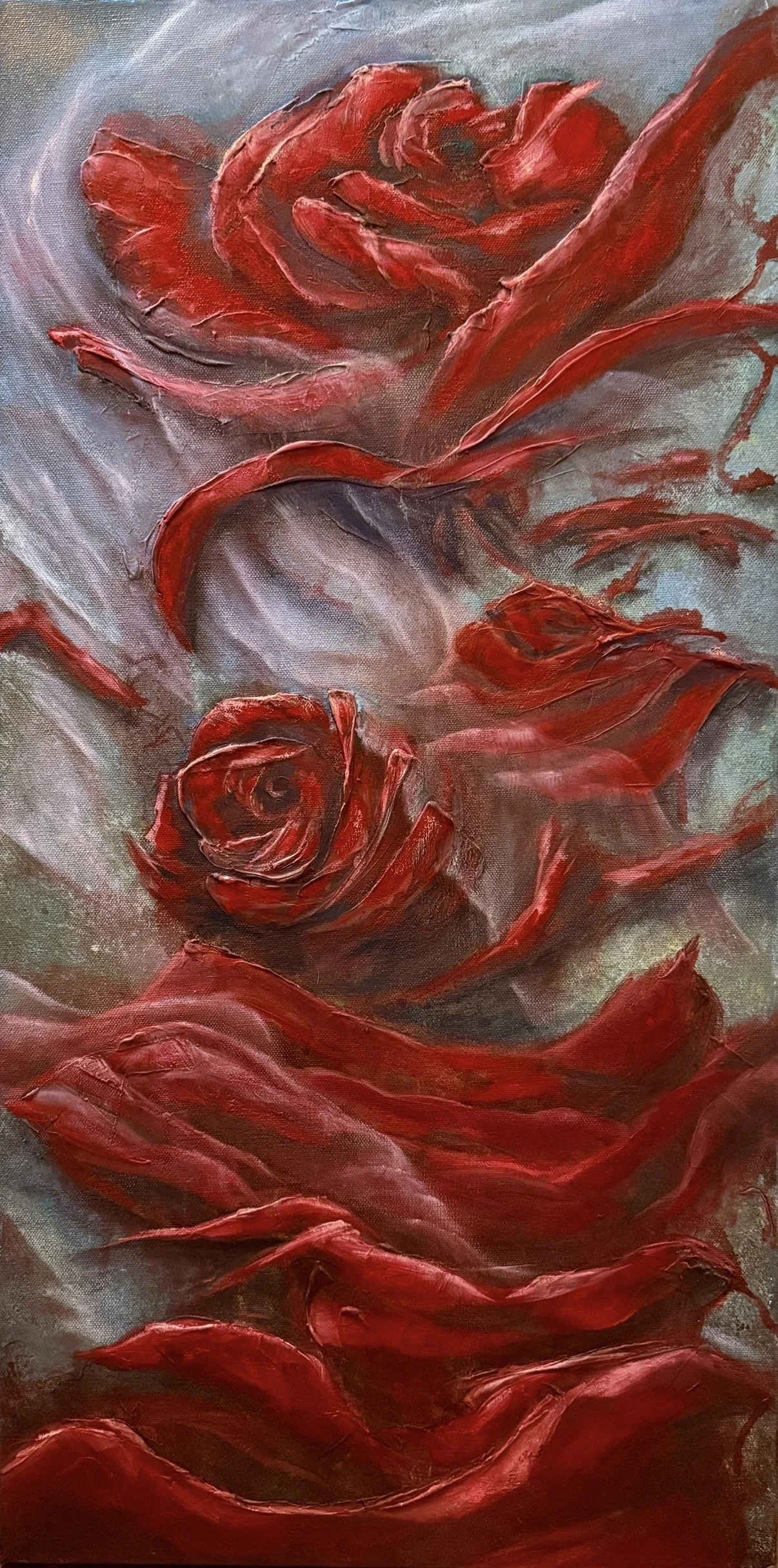 Lana Vladi
New York, New York

“Dreaming in Rose Fragments,“ 2026
Mixed Media
15 x 30 in

