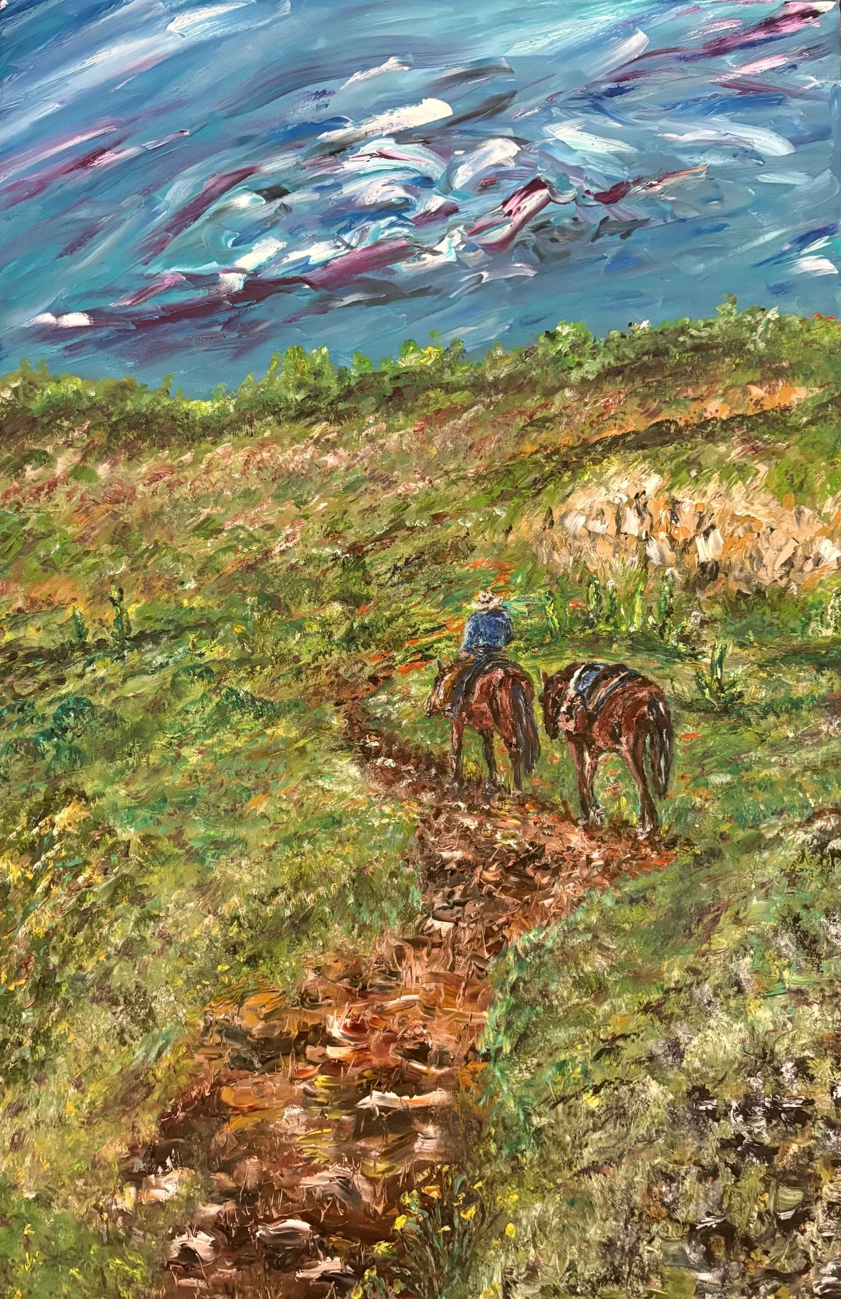 Geoff Culbertson
Arizona
"Up Trail," 2026
Oil
36 x 24 in
