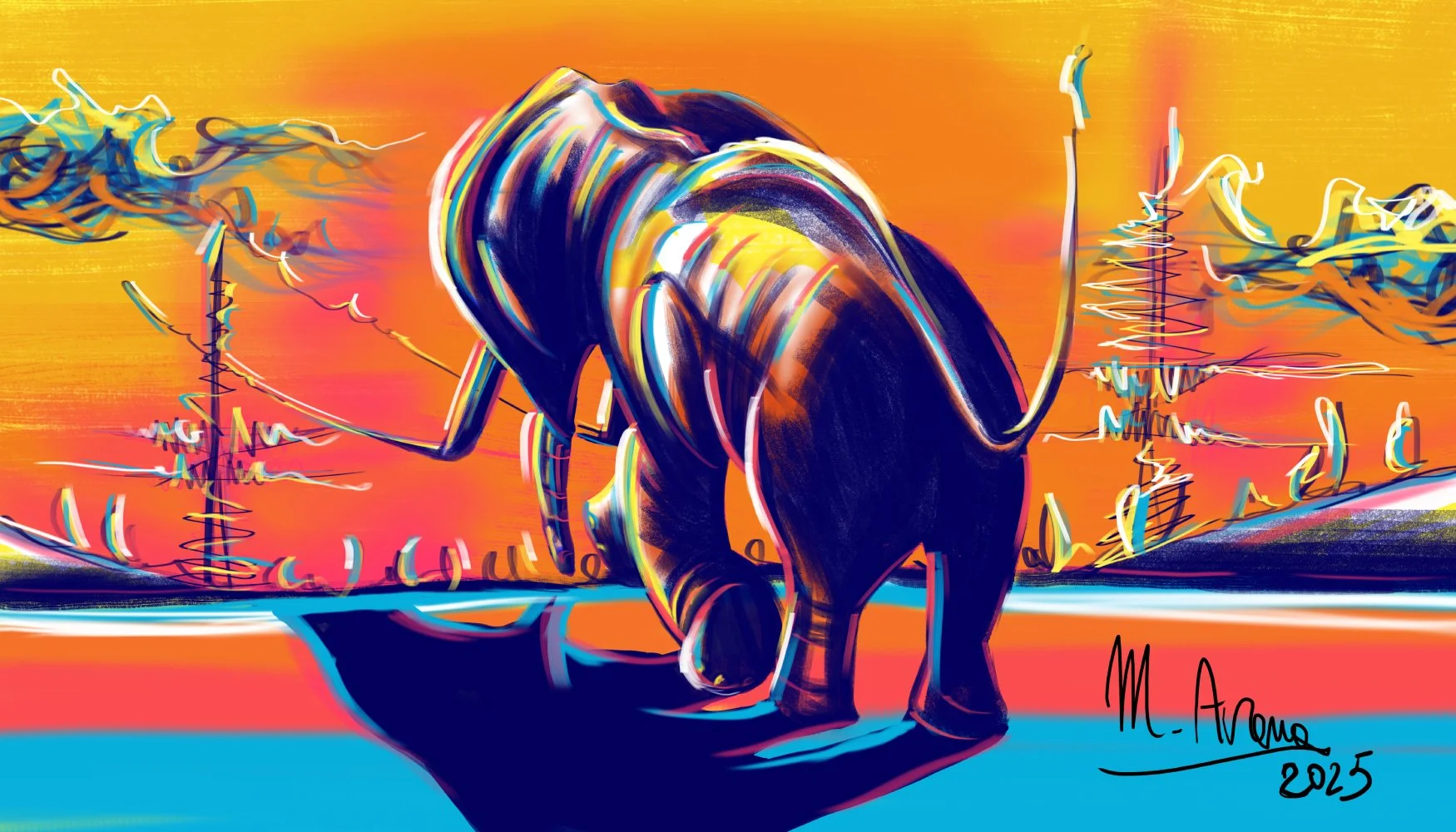 Mariaceleste Arena
"The Last Sunset" 
Digital Art
50 x 35 cm