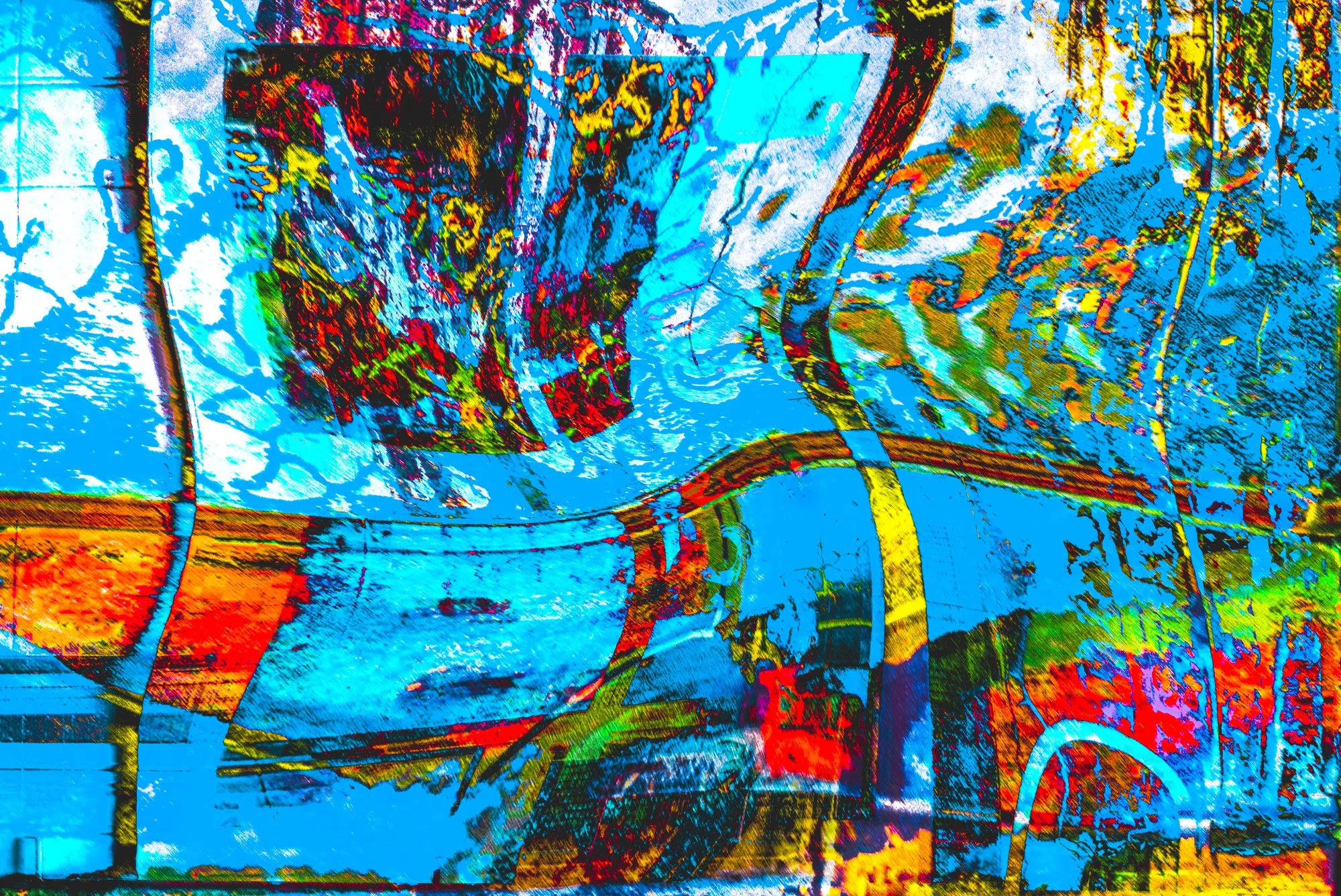 Kylo-Patrick Hart - Texas - "Locomotive” 
Photo Transfer on Metal
24 × 16 in