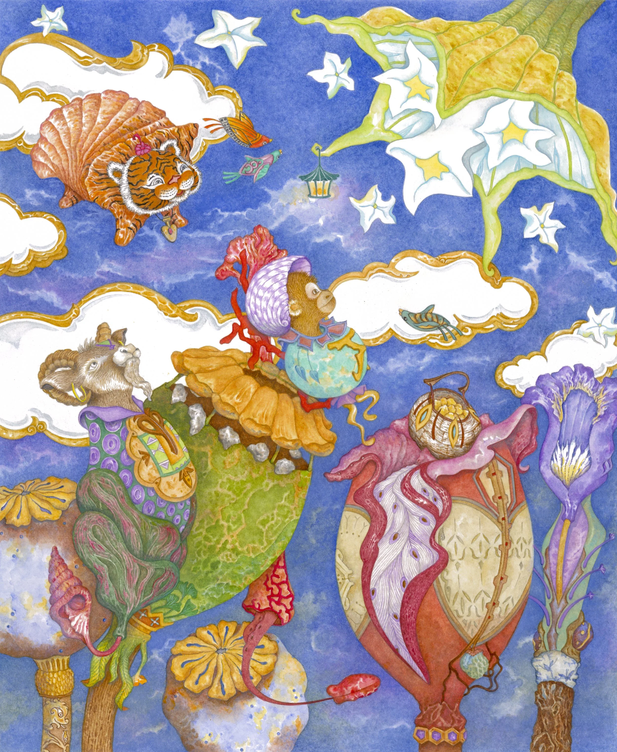 Rosemary Morrissey - 

Chicago, Illinois. "The Three Magi" 
Watercolor
9.5 x 11.5 in