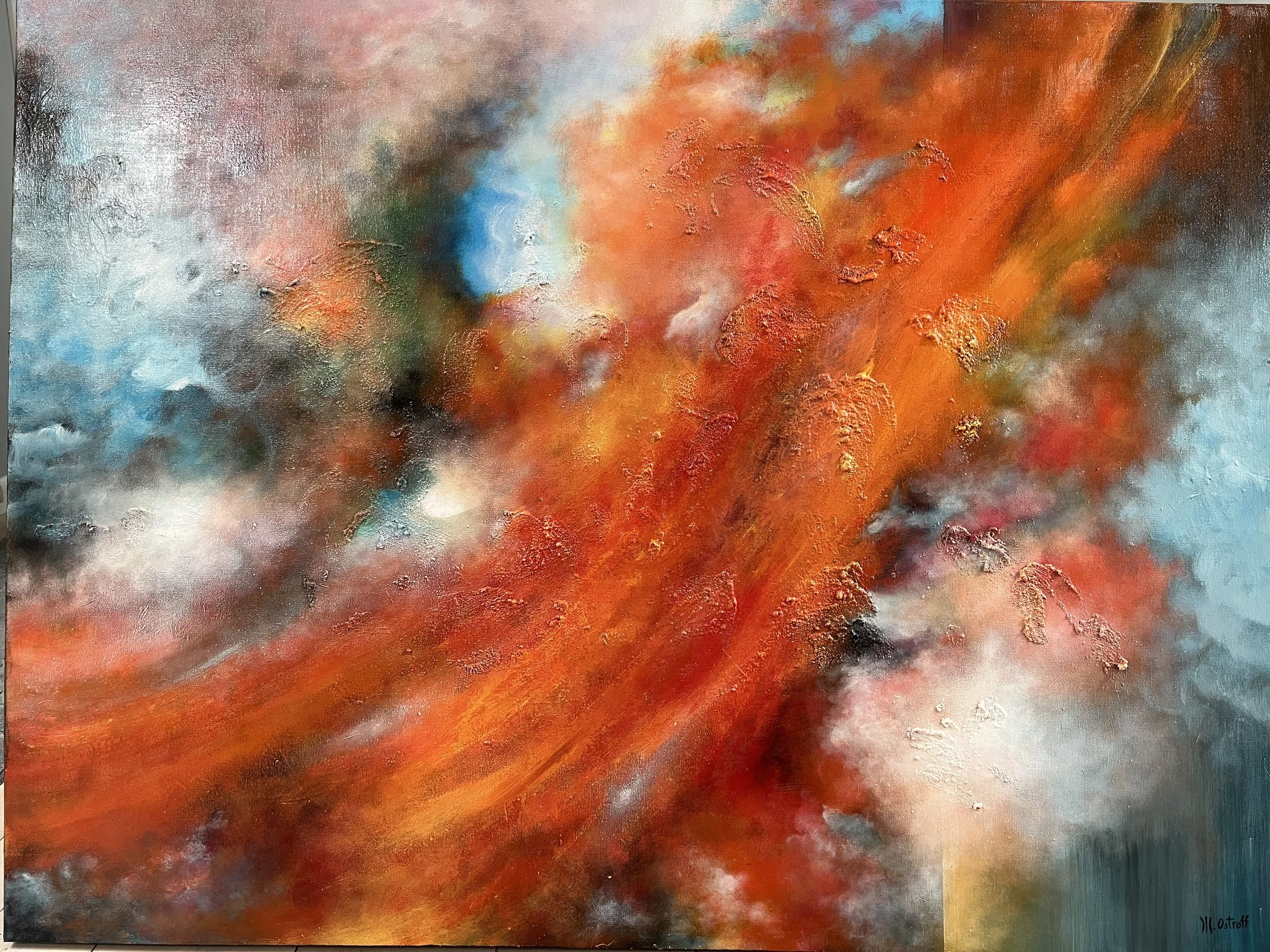 Marisa Ostroff
Arizona
"Sunset At The Canyon," 2026
Acrylic, Mixed Media
48 x 36 in