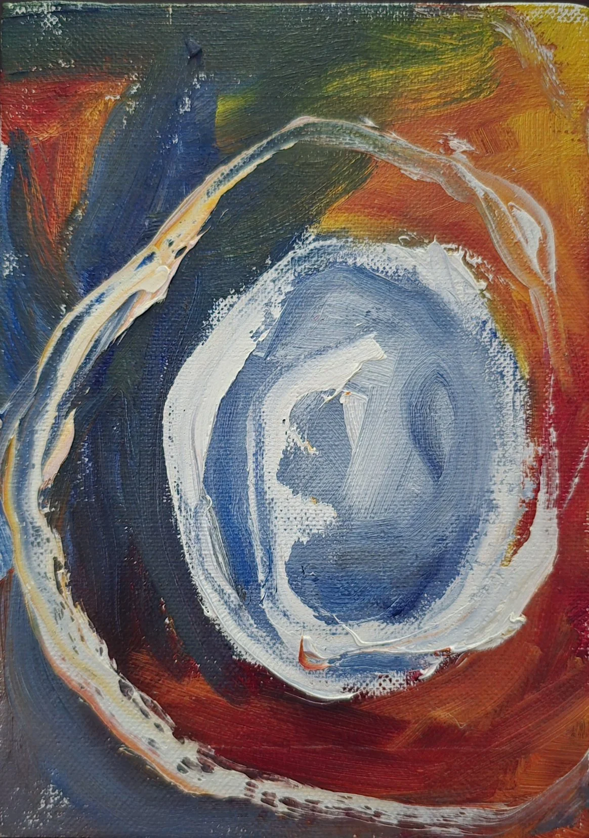 Teresa Fuller Kenton - Snellville, Georgia - “It's All a Blur” 
Oil on canvas
5 × 7 in