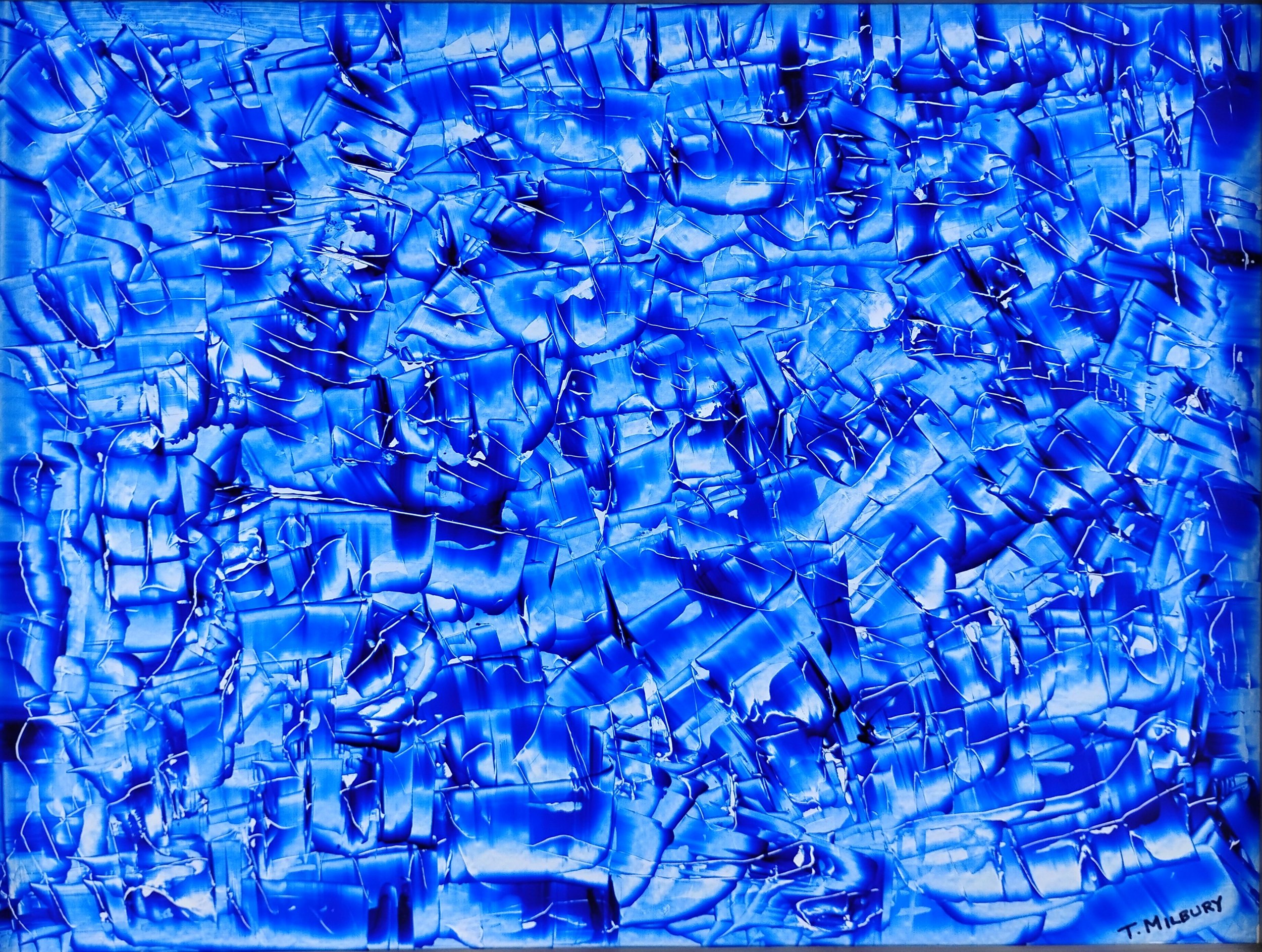 Thomas Milbury - New City, New York - “Ice Age” 
Acrylic on plastic with wood backing board
18 × 24 in