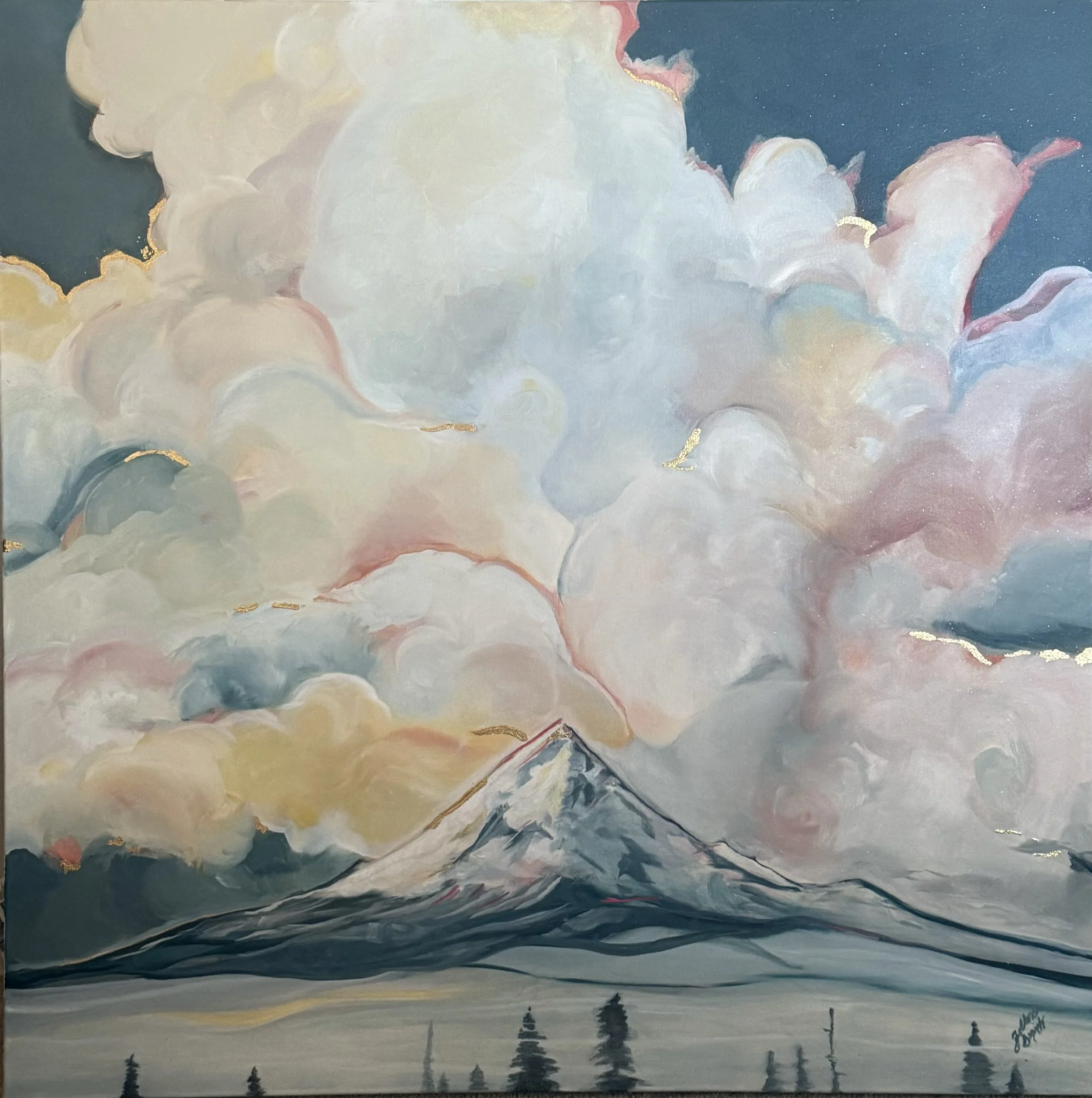 “Morning Rise”, 2025 by Jesseca Smith
40 in x 40 in, Oil on canvas. 2nd place winner of "In a World of Color" Exhibit

location: Wimberley, Texas (USA)