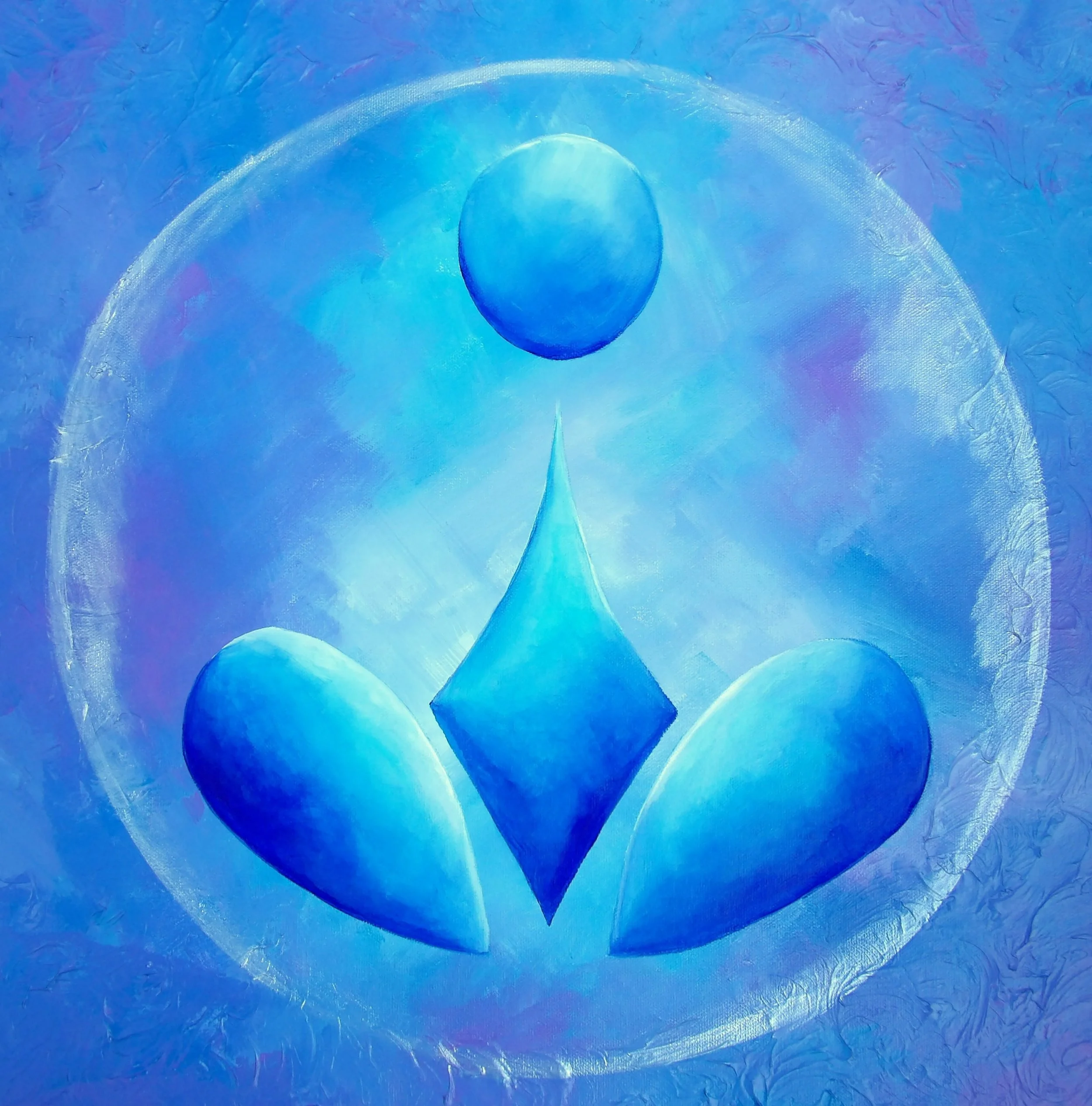 Jennifer Hannigan-Green - Benton Harbor, Michigan - "Aura of Calm” 
Acrylic on Canvas
20 × 20 in