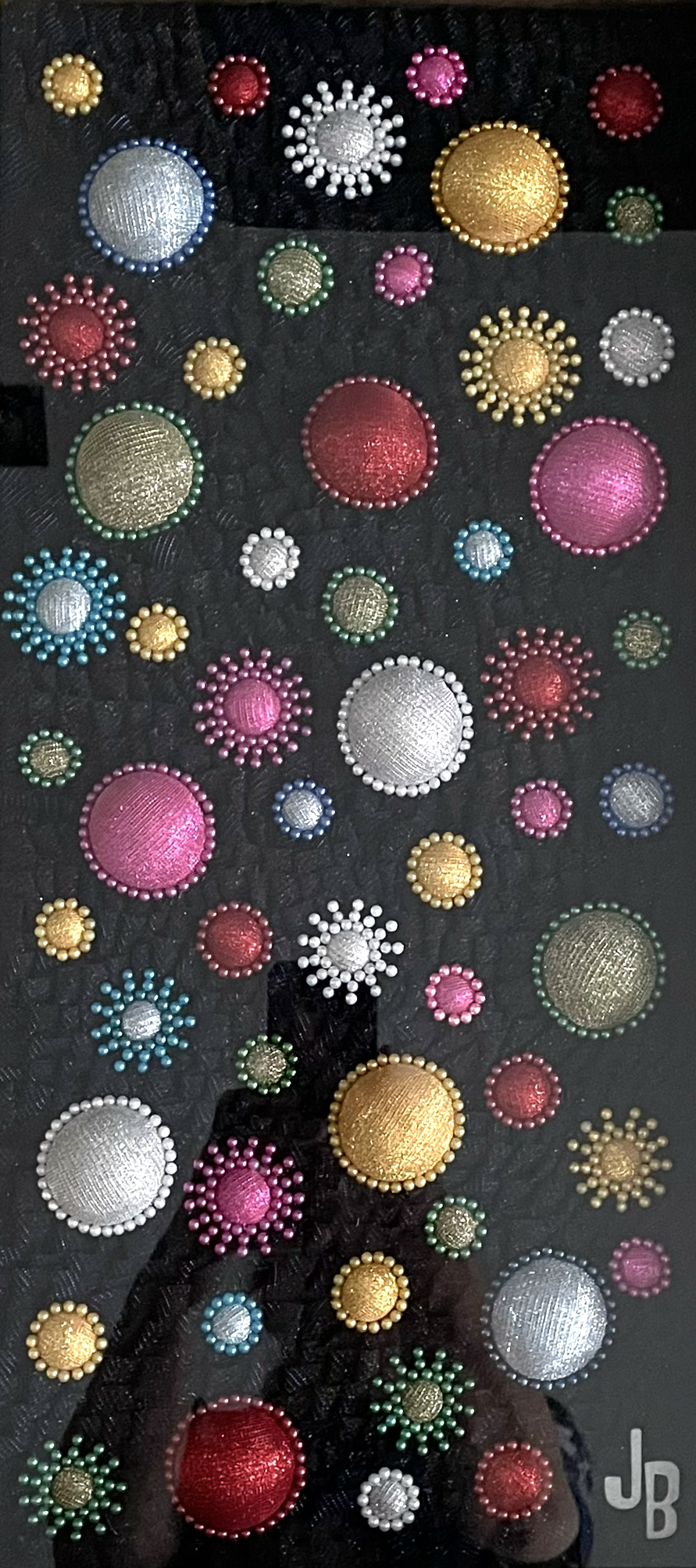 Joelle Bilisari - Louisville, Kentucky - "Galaxy” 
Textile
21 x 10 in