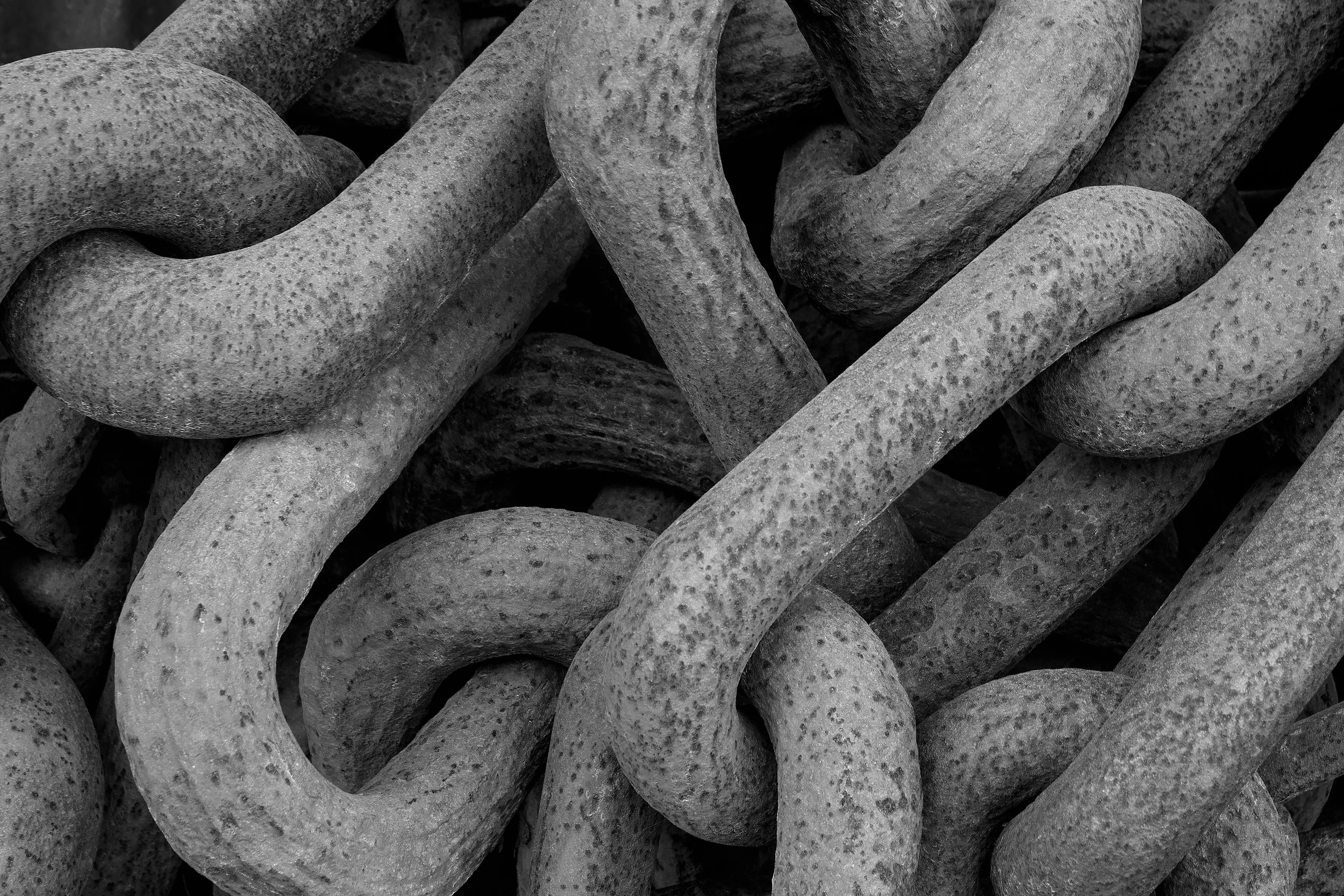 Bonnie Bredes - 
Ridge, New York. "Chains"
Fine Art Photograph on Chromoluxe Metal
36 x 24 in