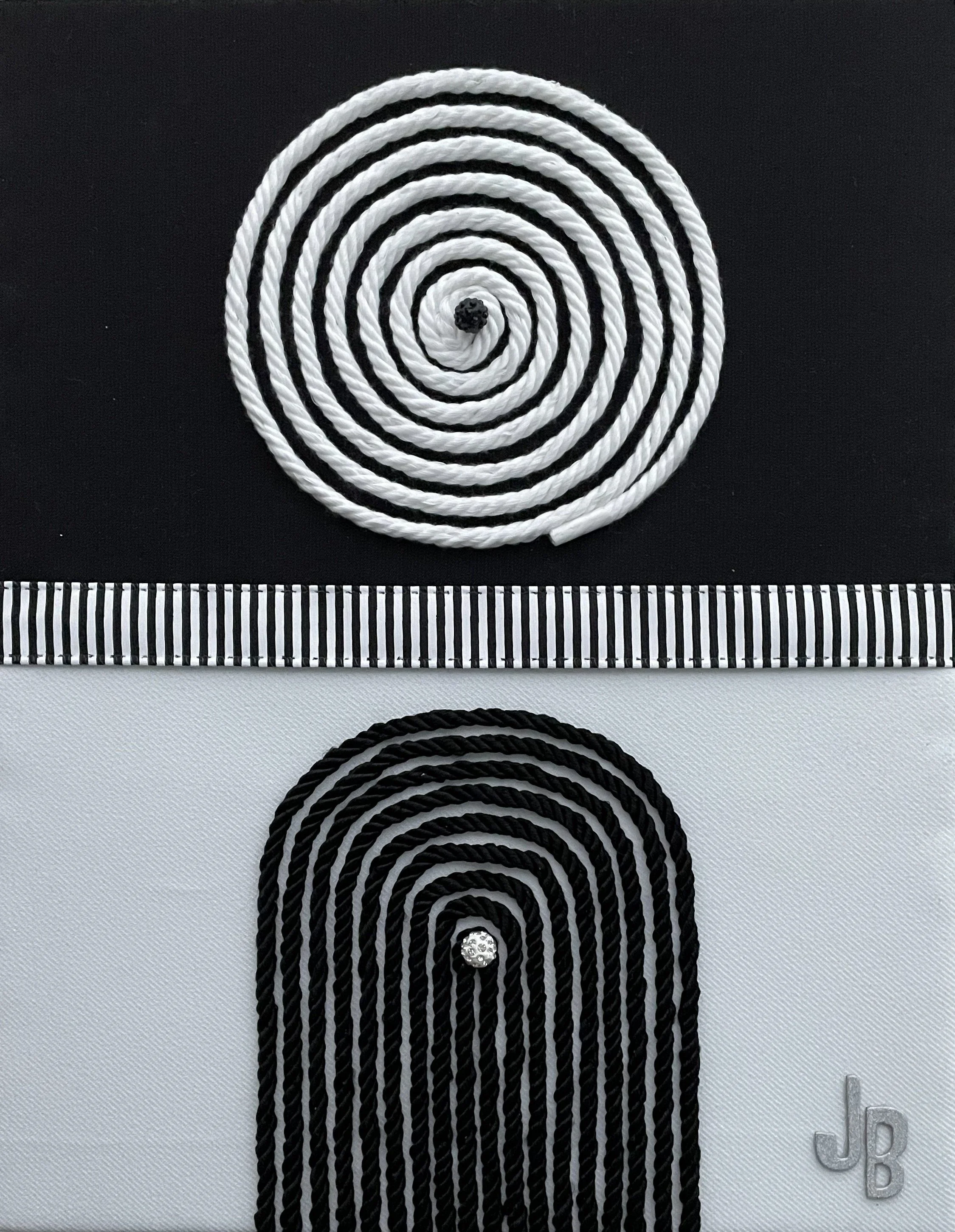 Joelle Bilisari - Louisville, Kentucky - "Opposites Attract” 
Textile
14 x 11 in