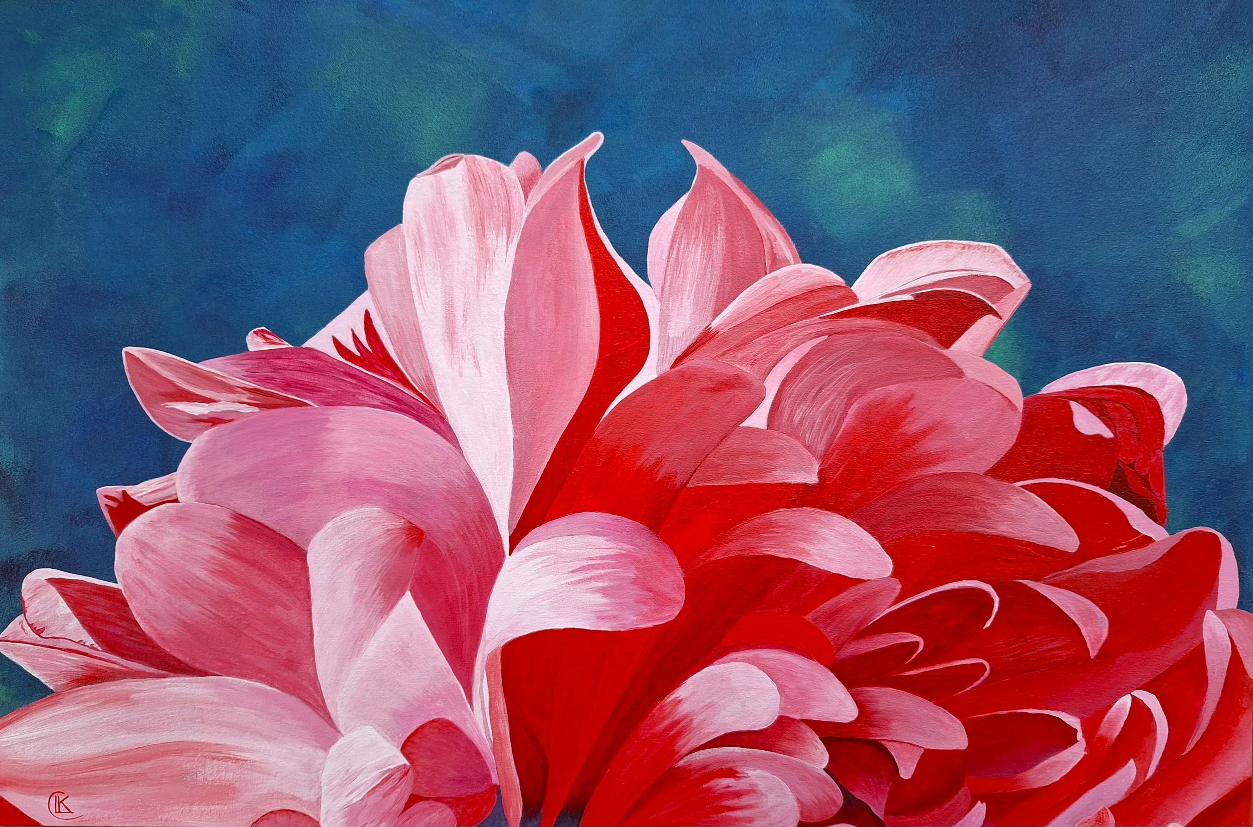 Lisa Clark - Cheltenham, Pennsylvania - 

"Bloom," 2025
Acrylics
15.5 x 23.5 in