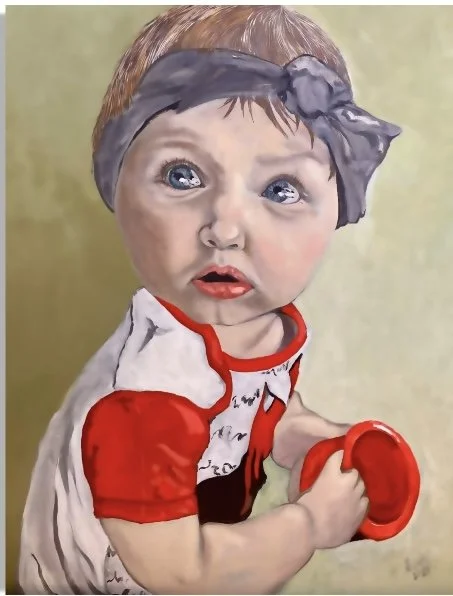 "Addy" 46 cm x 61 cm, oil on canvas board