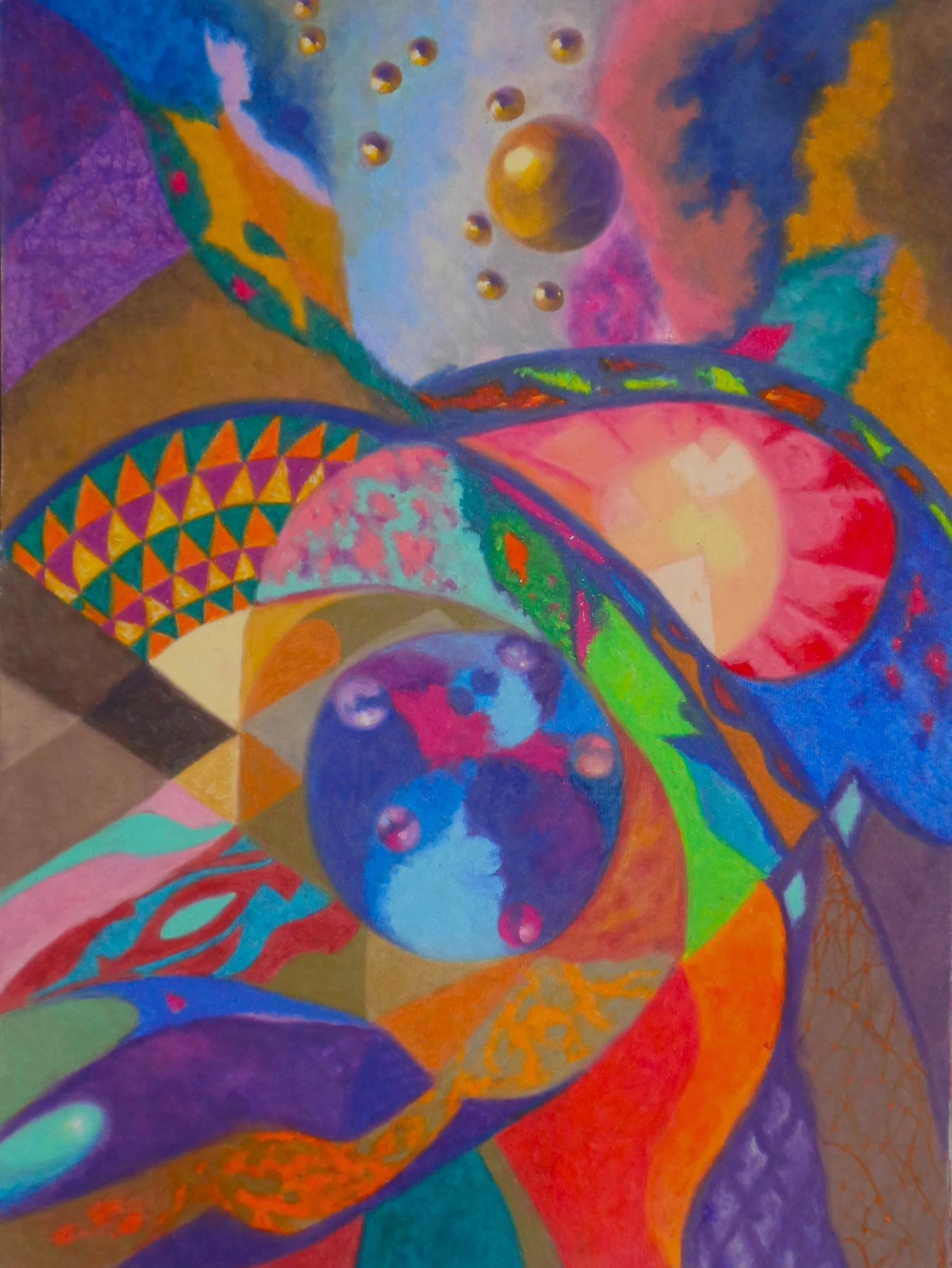 Terry Jackson - Saint Louis, Missouri - "Design 287” 
Oil pastel on paper
24 × 18 in