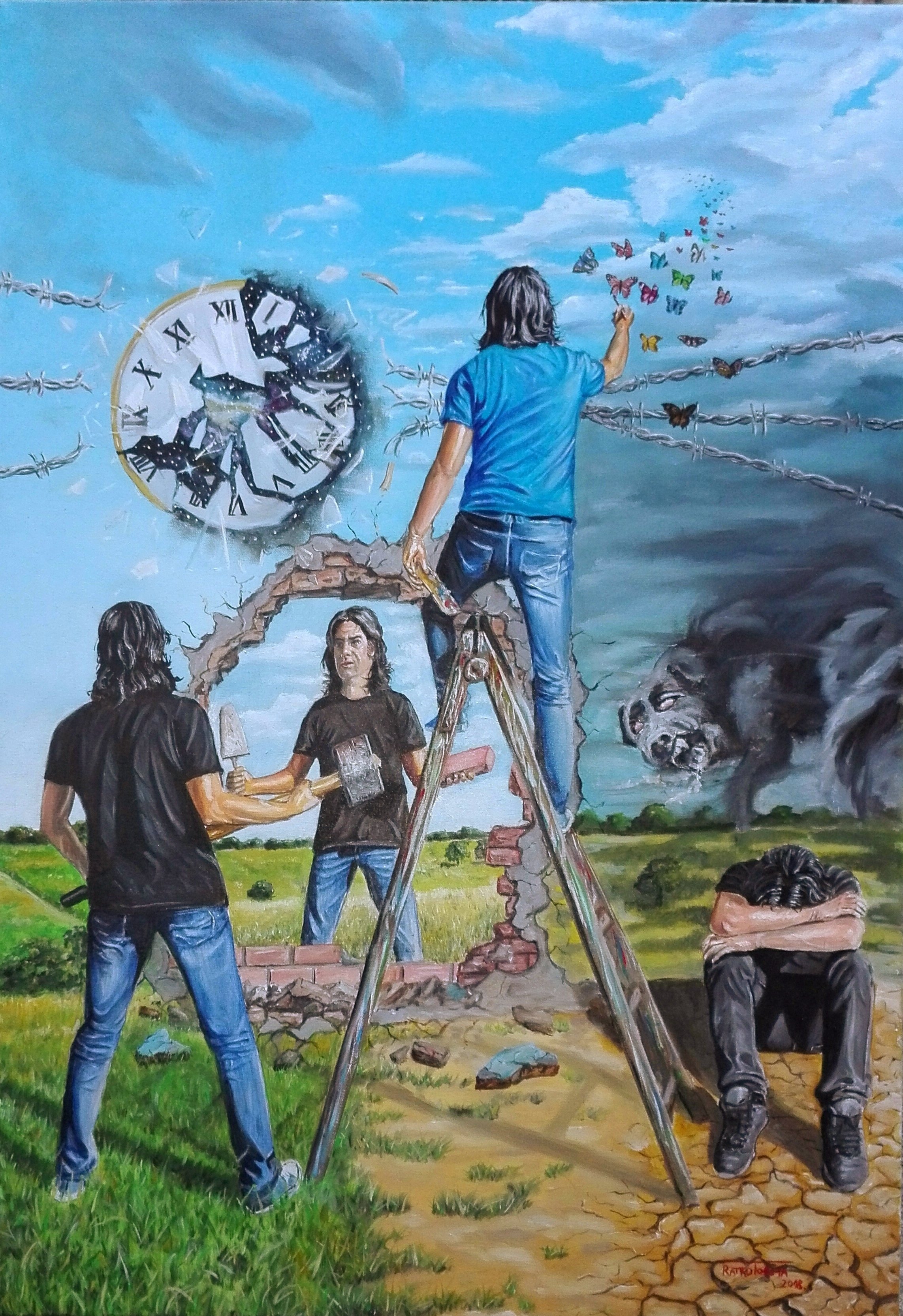 Ratko Torma - 
Serbia.

"Mental Constructions" 
Oil on canvas
70 x 100 cm