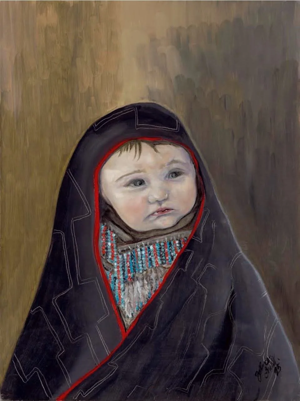 "Carson Baby" 46 cm x 61 cm, oil on canvas board