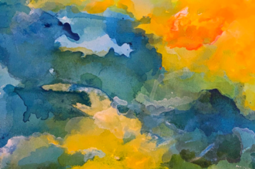 Angela Di Filippo - Seattle, Washington - "Dreams (Journey)” 
Acrylic paint and ink on stretched canvas
24 x 12 in