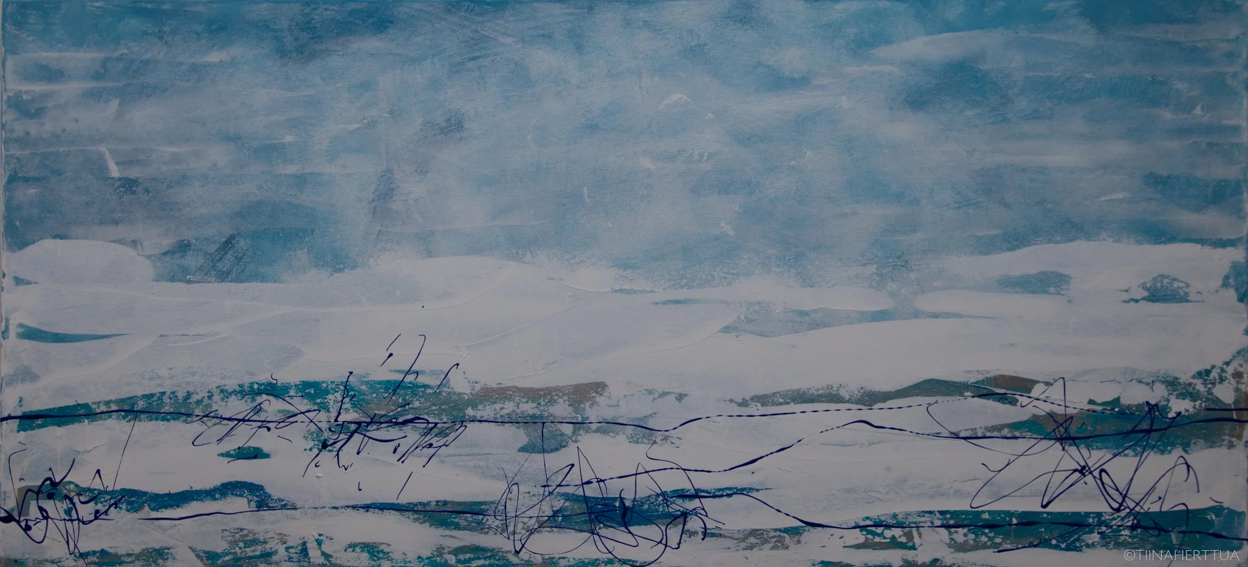 “PURE LIGHT”, 2020 BY TIINA HERTTUA
60 CM X 150 CM. OIL AND PIGMENTS ON CANVAS 
PURE LIGHT PRESENTS A FEELING OR IMPRESSION OF FIRST
SNOW AND LIGHT AND JOY IT BRINGS INTO DARKS DAYS.
-
LOCATION: HELSINKI / FINLAND
HTTPS://WWW.TIINAHERTTUA.FI/
