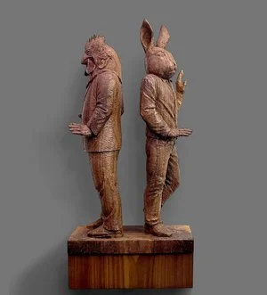 C.A.Stigliano - 

Malden, Massachusetts. “Masked II" 
Walnut
24 x 10 in