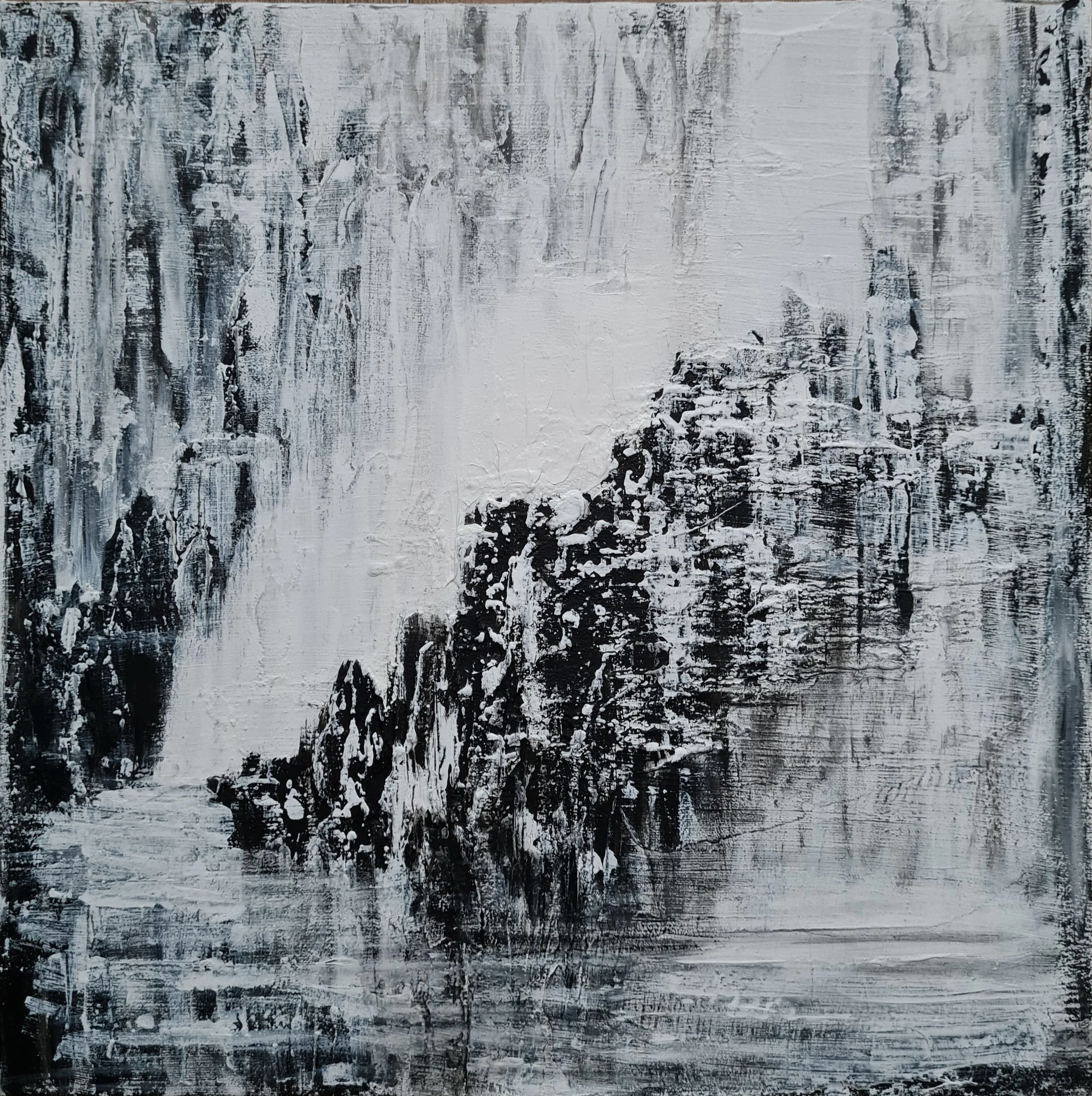 Valentina Ritorova “Winter Silence”
Acrylic & texture paste on cardboard
40 x 40 in