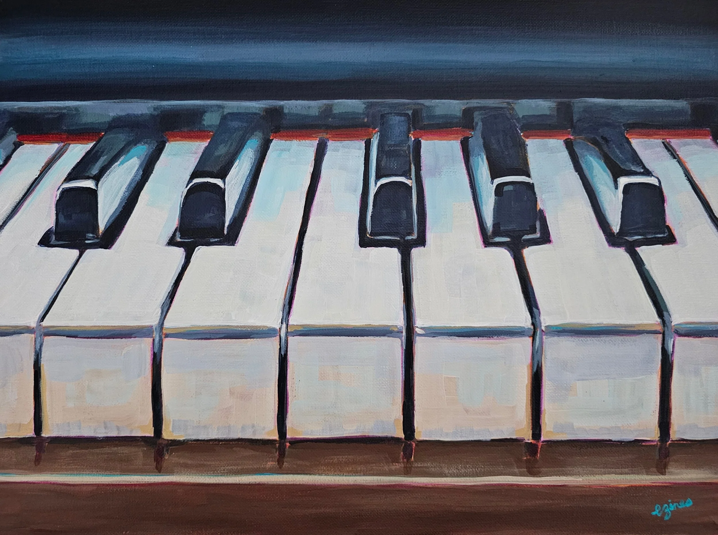 "Before the Prelude" 12 in x 16 in, Acrylic on canvas board