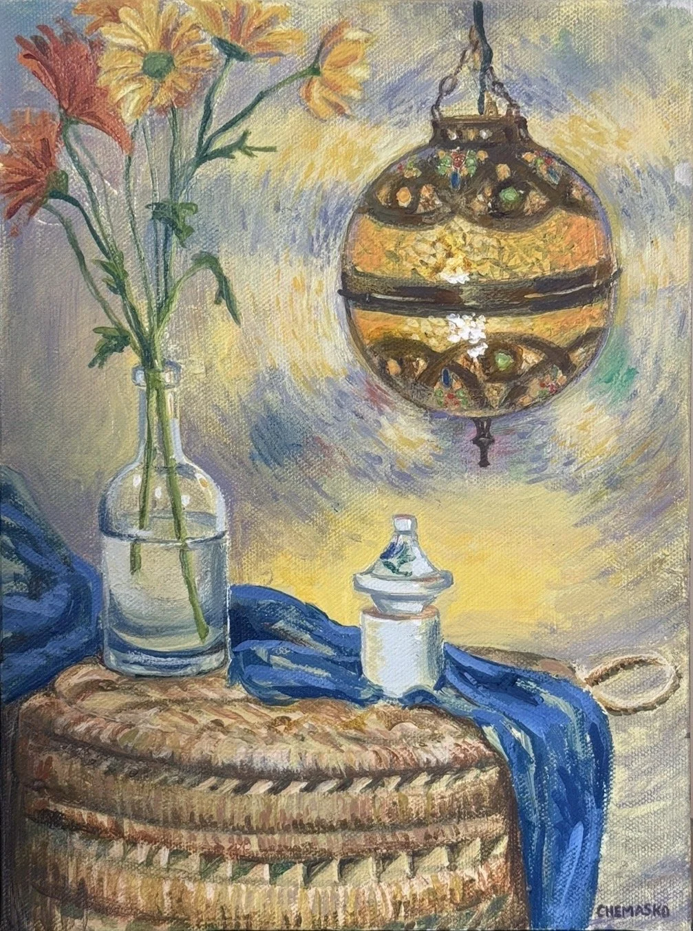 Jenn Chemasko
North Carolina
"Echoes of Morocco," 2025
Acrylic on canvas
9 x 12 in