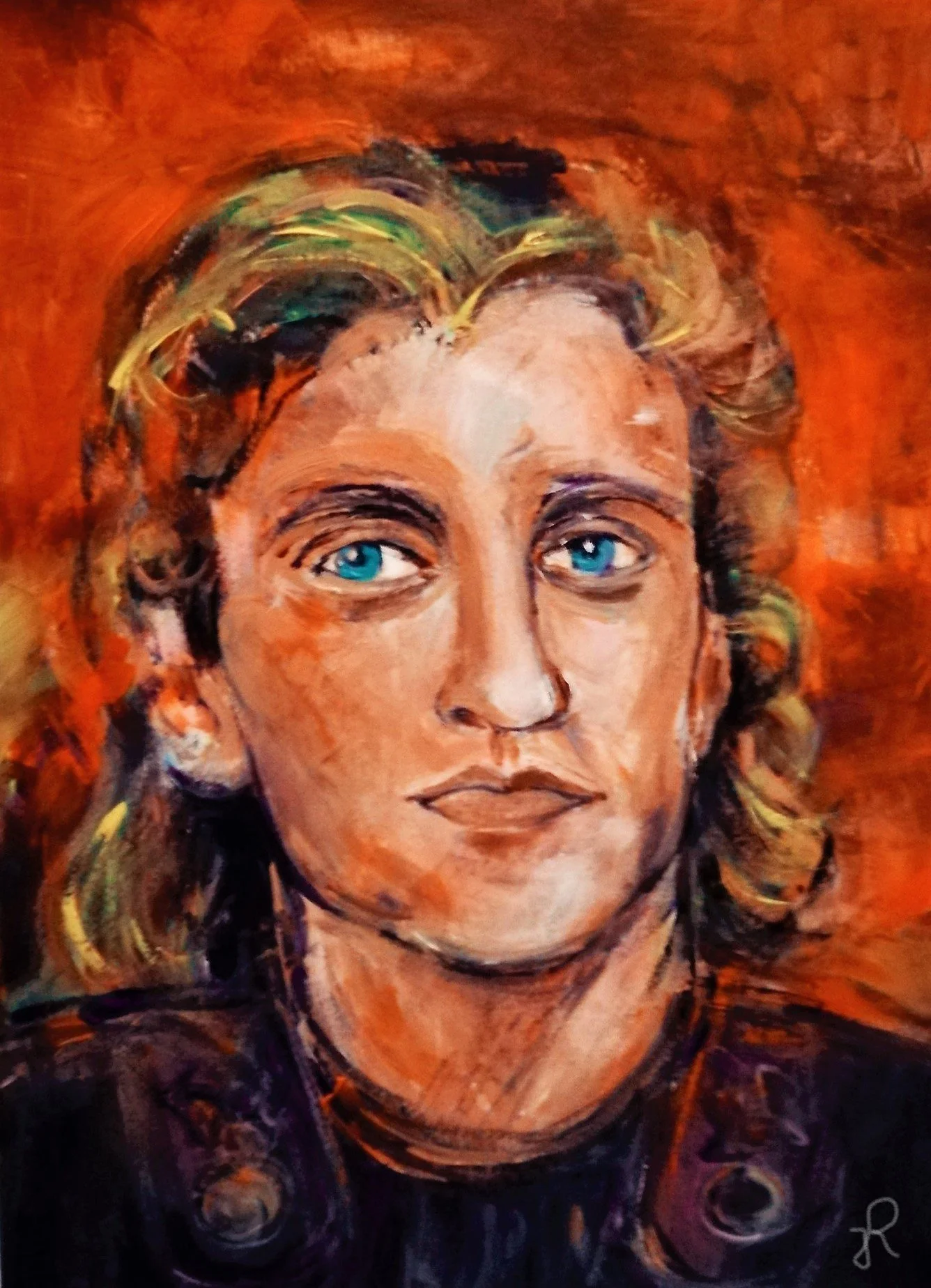 “Alexander the Great”, acrylic. 42 x 56 cm