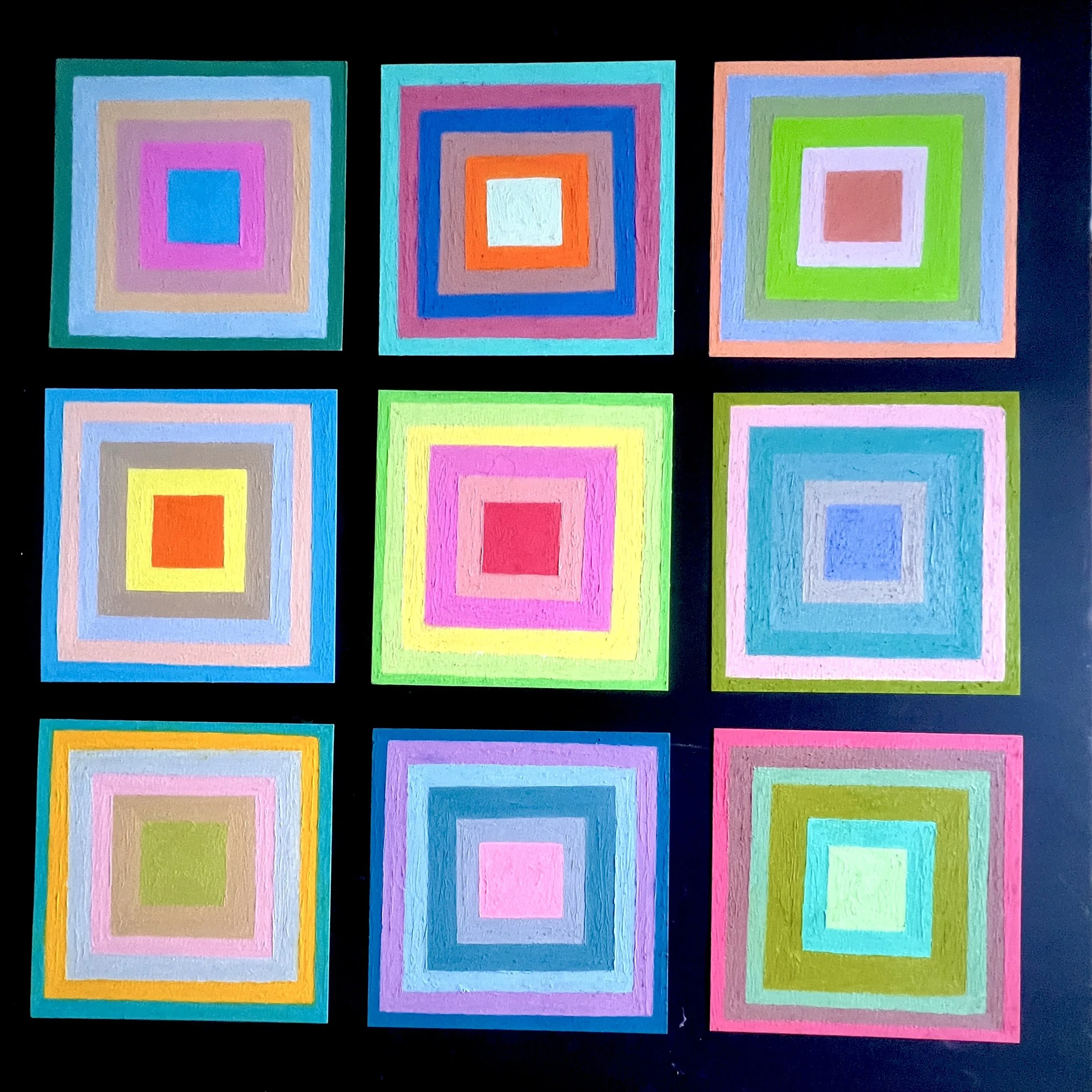 Jack Farkas - Seymour, Connecticut -  "01. 31. 26.” 
Oil Pastel on 140# Cotton Paper
32 × 32 in