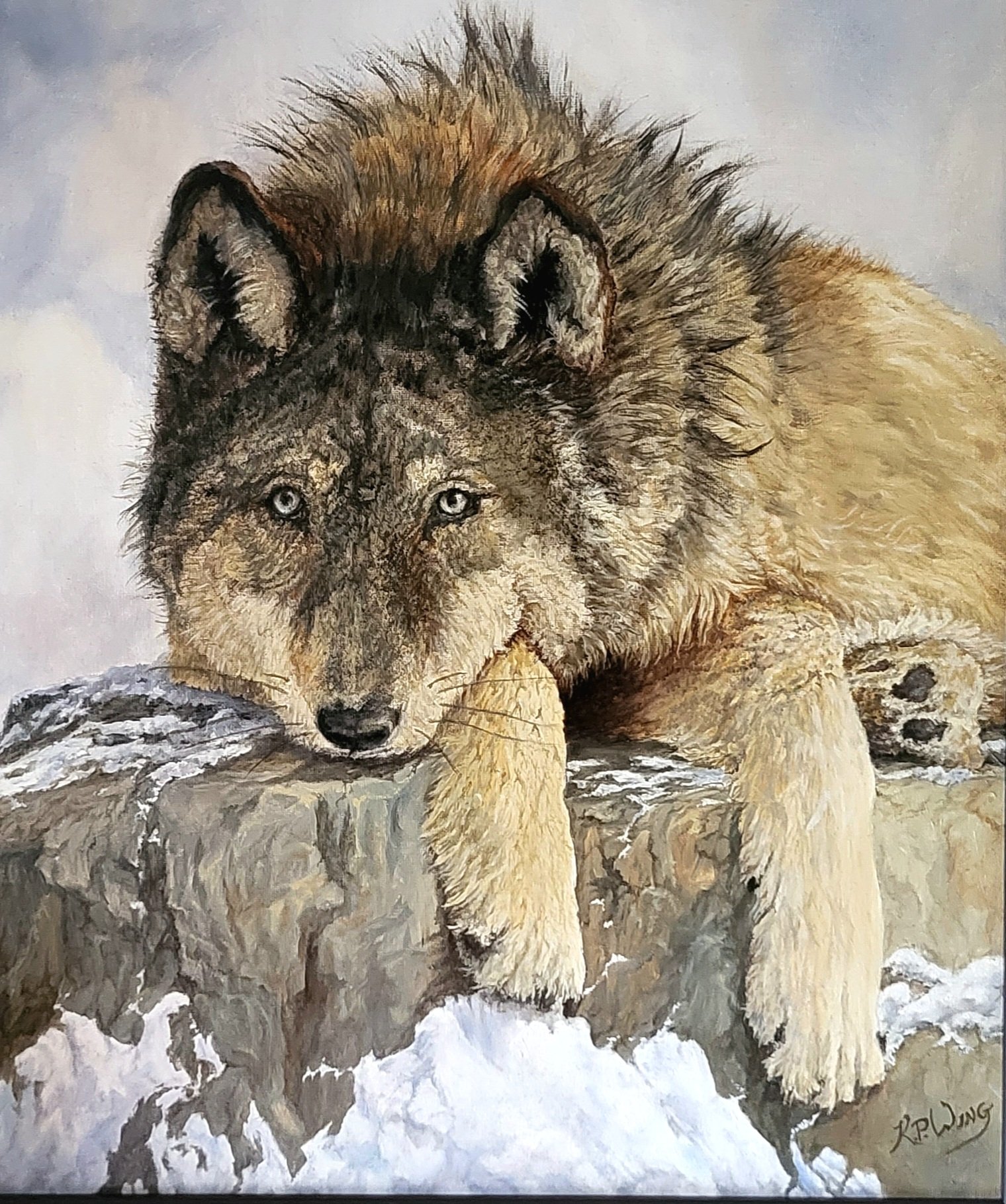 “Eye to Eye,” 16 x 20 in, oil on canvas