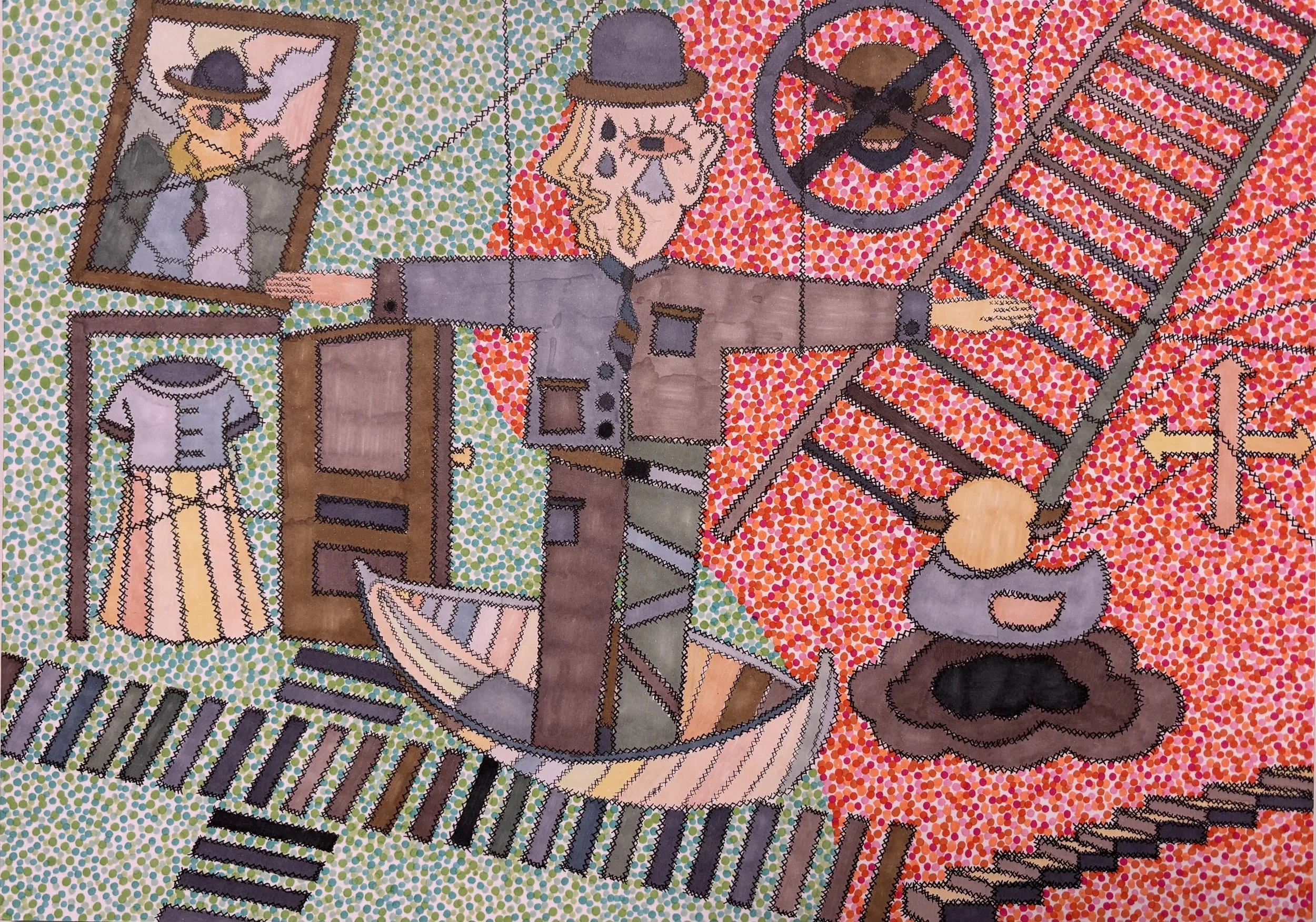 “NIGHTMARE”, 2025 BY ZHE YANG
OIL-BASED COLORED PENCILS AND
MARKERS
-
LOCATION: CHINA