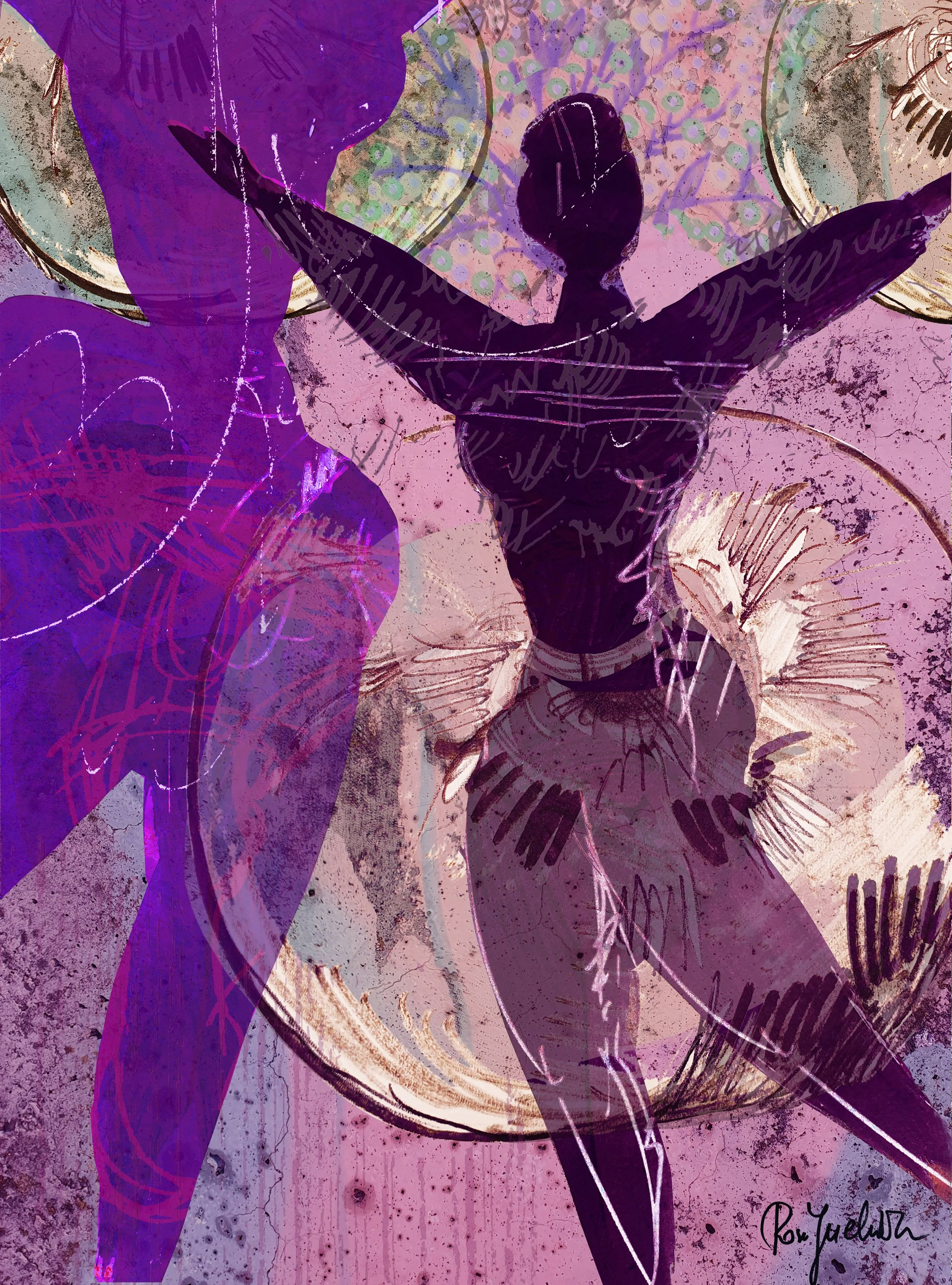 Rosa Juchniewicz - Cologne, Germany - 

"Dance," 2026
Mixed Media
40 x 30 cm