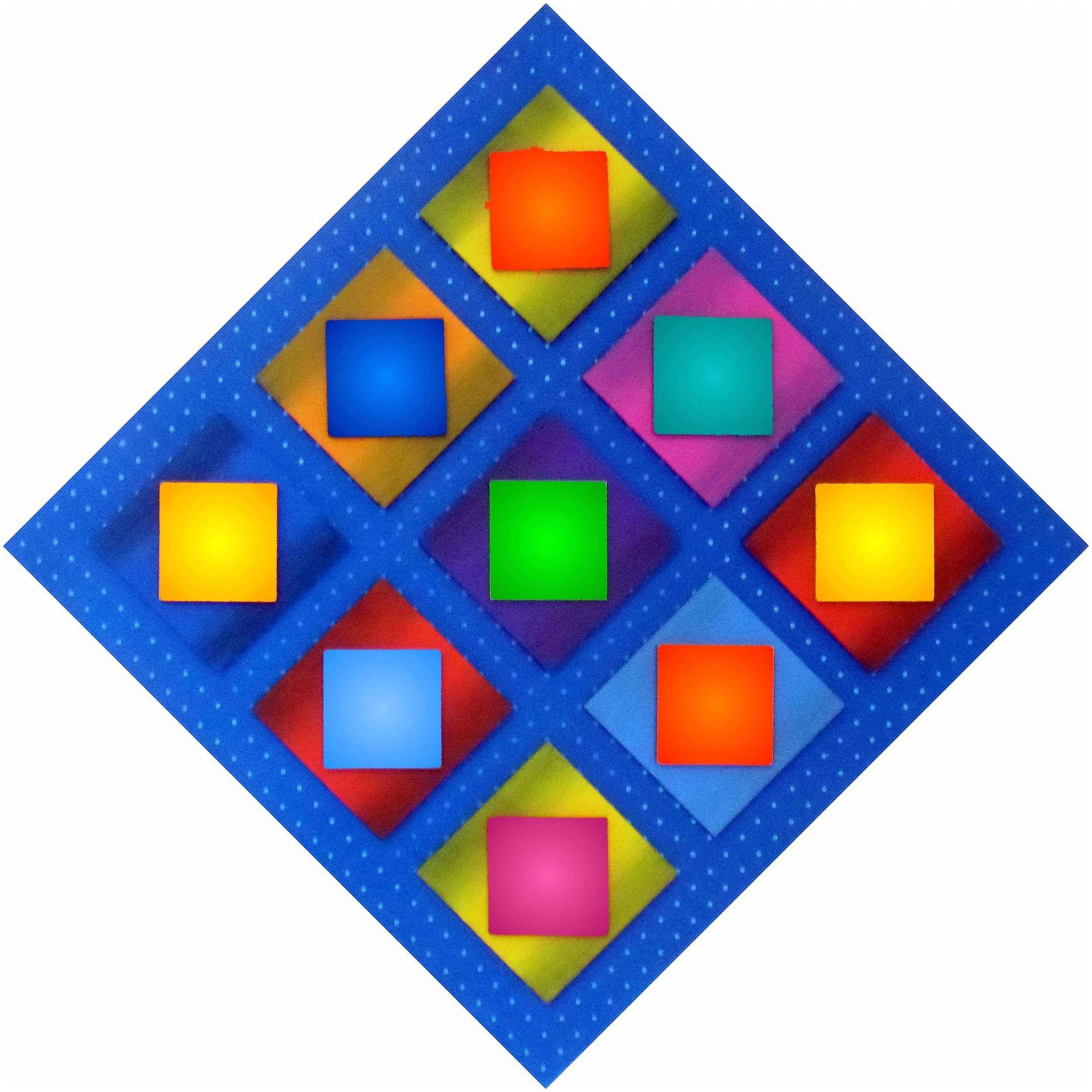 Michael Wagner

"Quantum" 
Acrylic on polystyrene on canvas
38.5 x 38.5 in