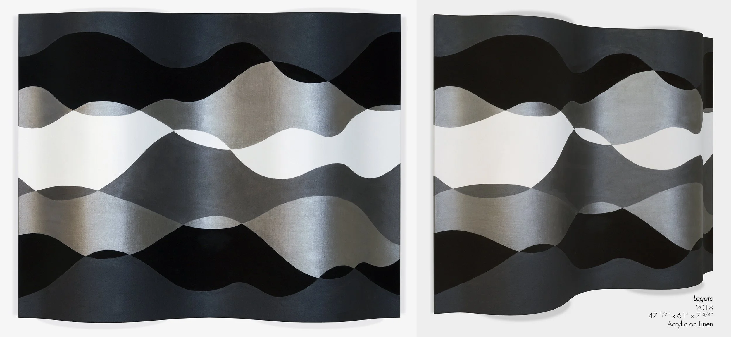 Marlene Siff - Westport, Connecticut -“Siff Legato 2018” 
Acrylic on Linen
61 x 47 in