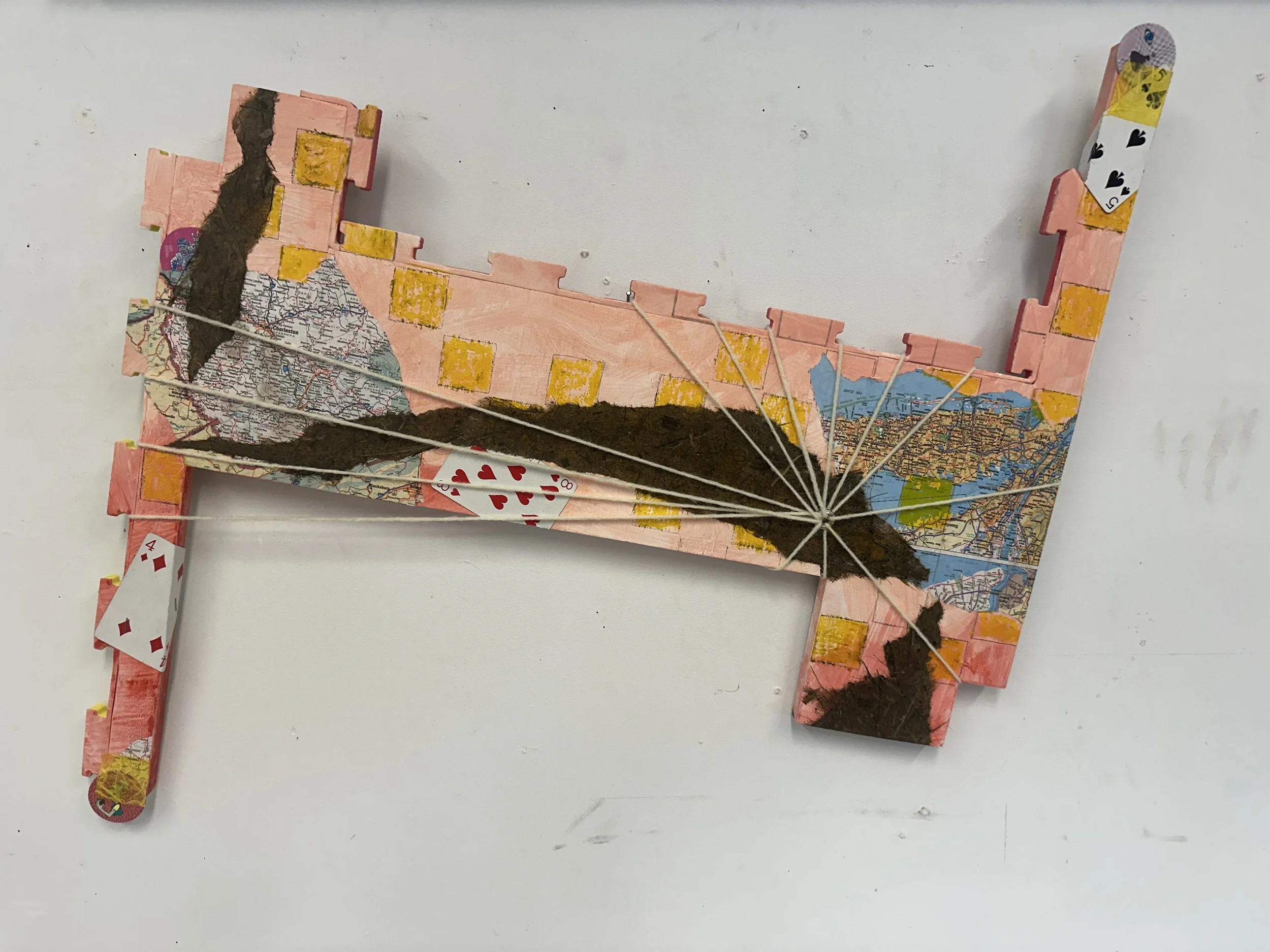 Remmi (Andrea) Franklin - Milton, Massachusetts  - "Scrap #11” 
Mixed media
24 × 20 in
