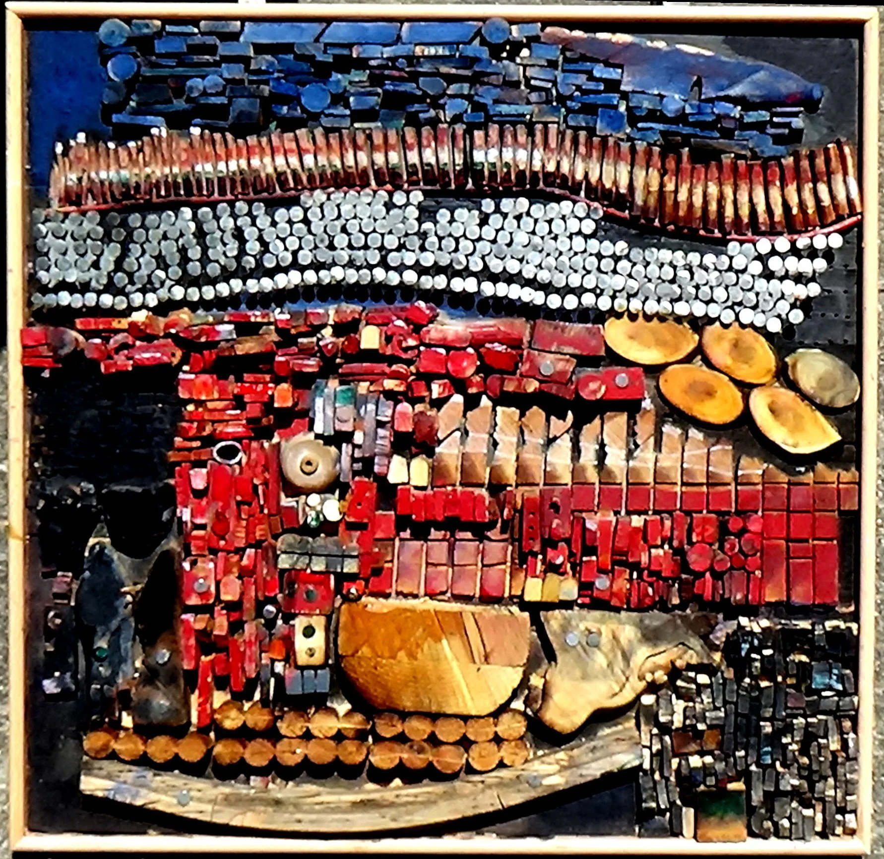 Josef Twirbutt - 
California.

"Panel 15" 
Collage on plywood
24 x 24 in