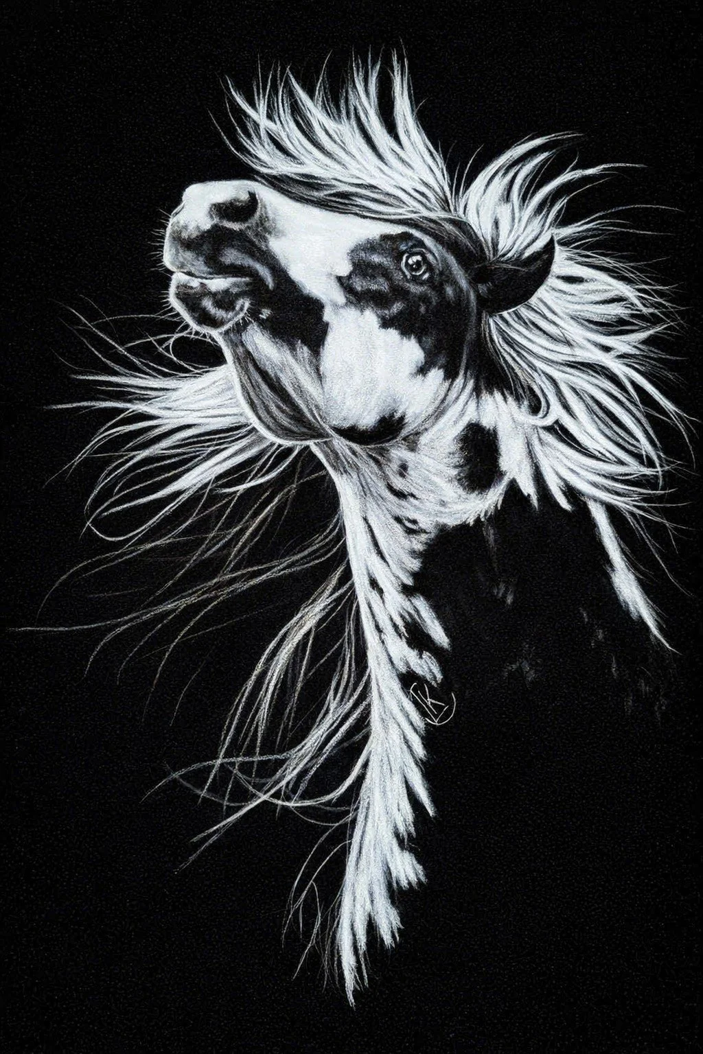 "Tempest," 8 x 12 in, Pastels