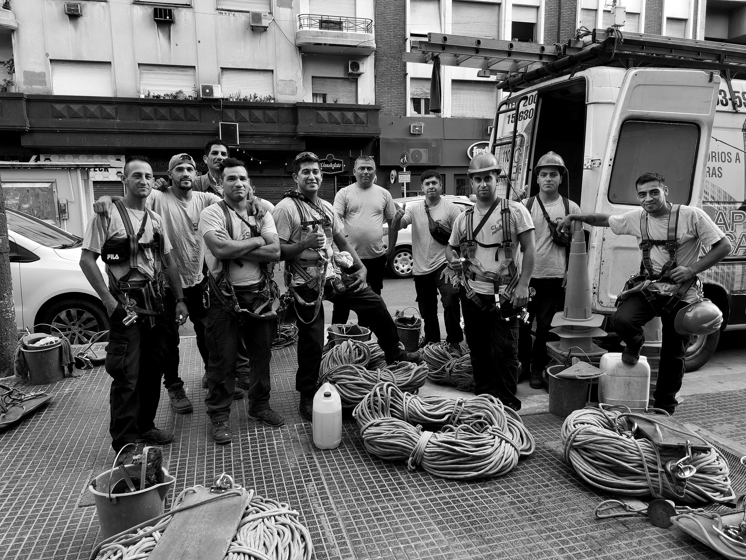 Richard DeChellis - 
California. “Buenos Aires,Window Washers, 1 2023"
Digital Print
14 x 11 in