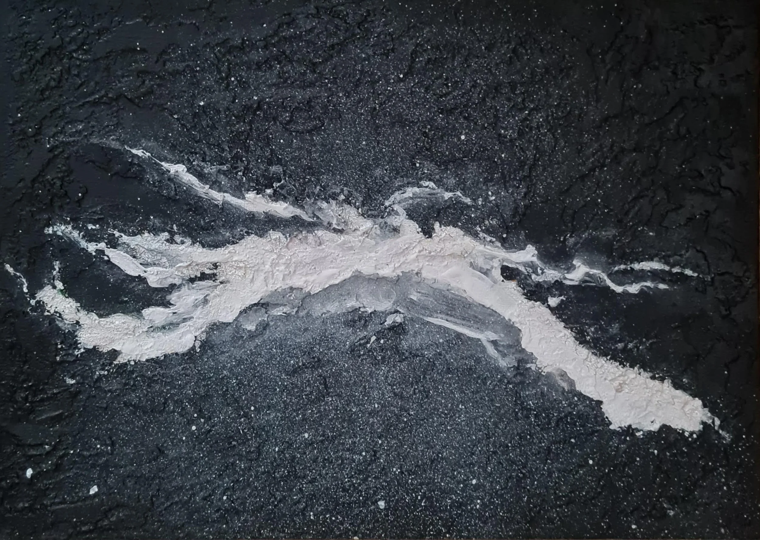 Valentina Ritorova - “Into the Unknown” 
Acrylic & texture paste on cardboard
30 × 21 cm