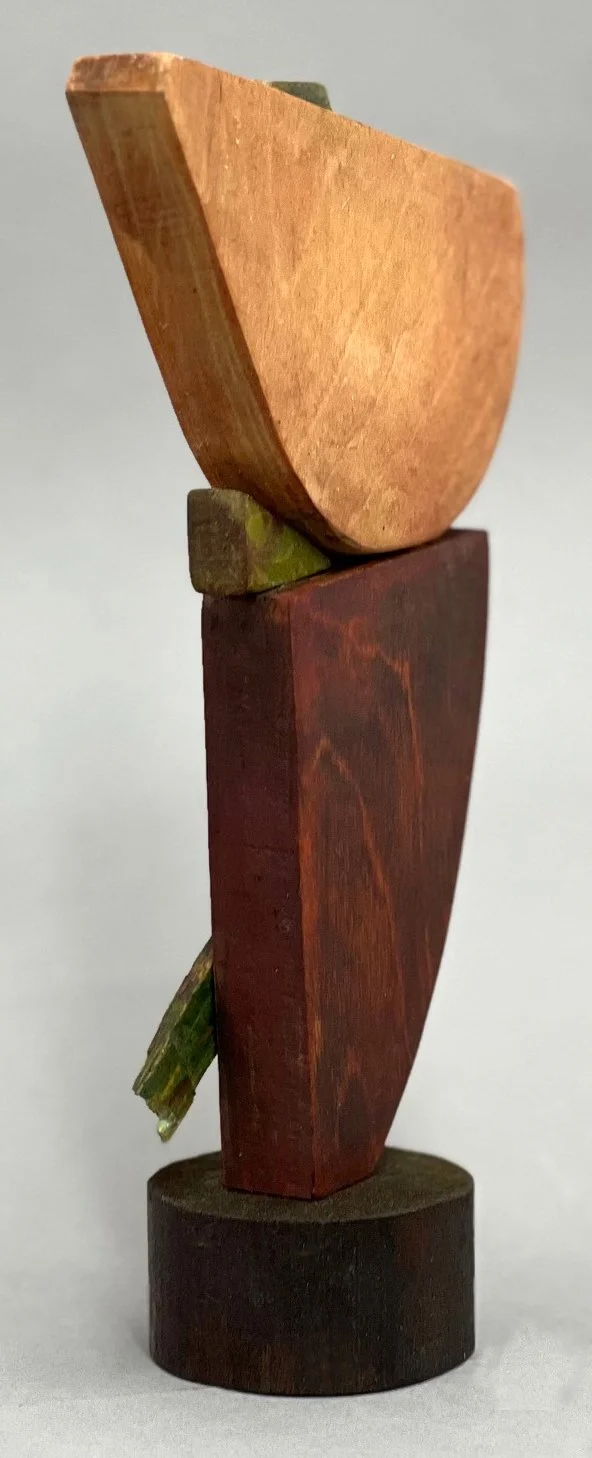 Lilian R Engel - New York, New York - "Balancing Act” 
Reclaimed wood
5.25 × 8.5 in