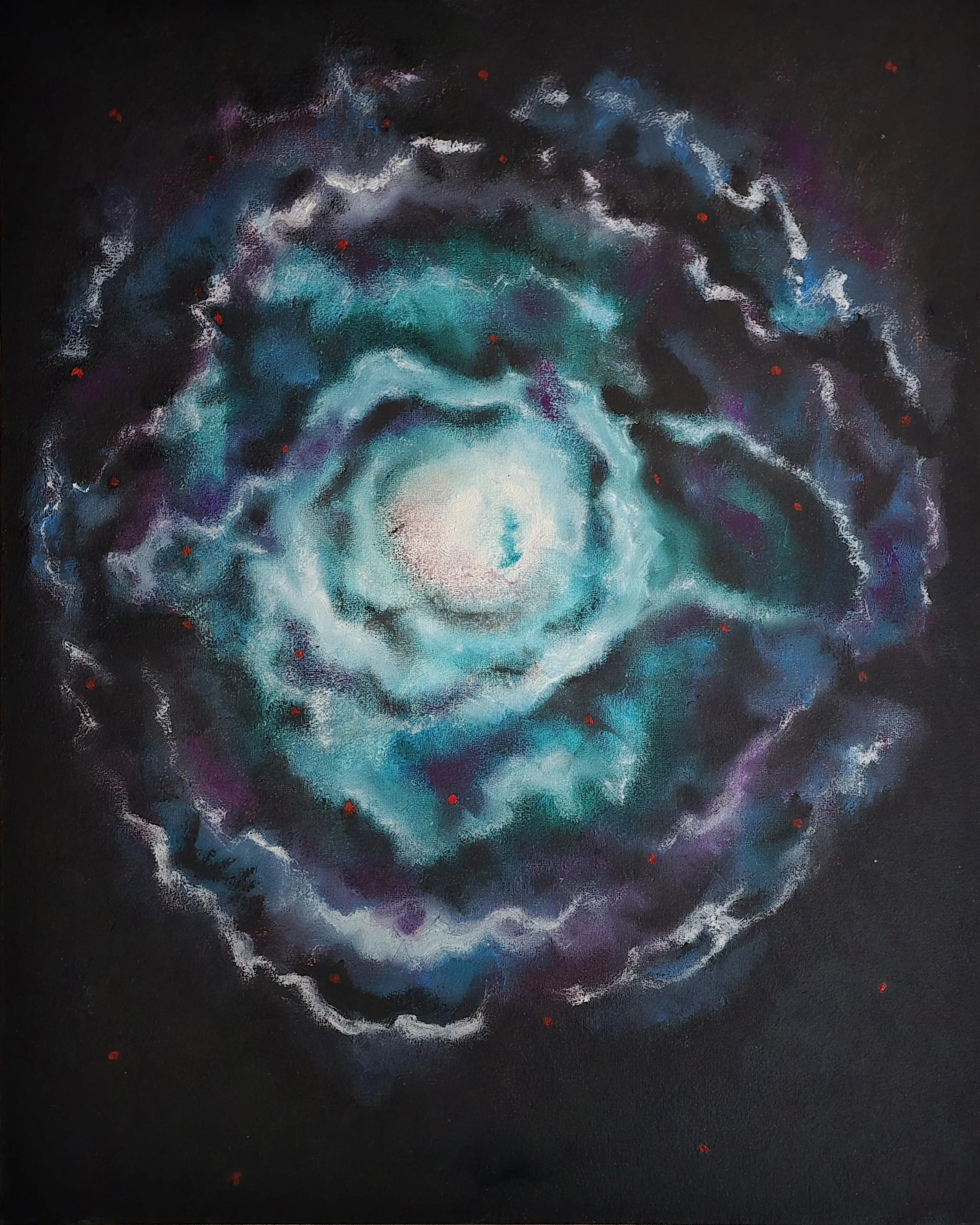 Valentina Ritorova
"Nebula God's Eye," 2026
Acrylic & texture paste on cardboard
40 x 50 cm