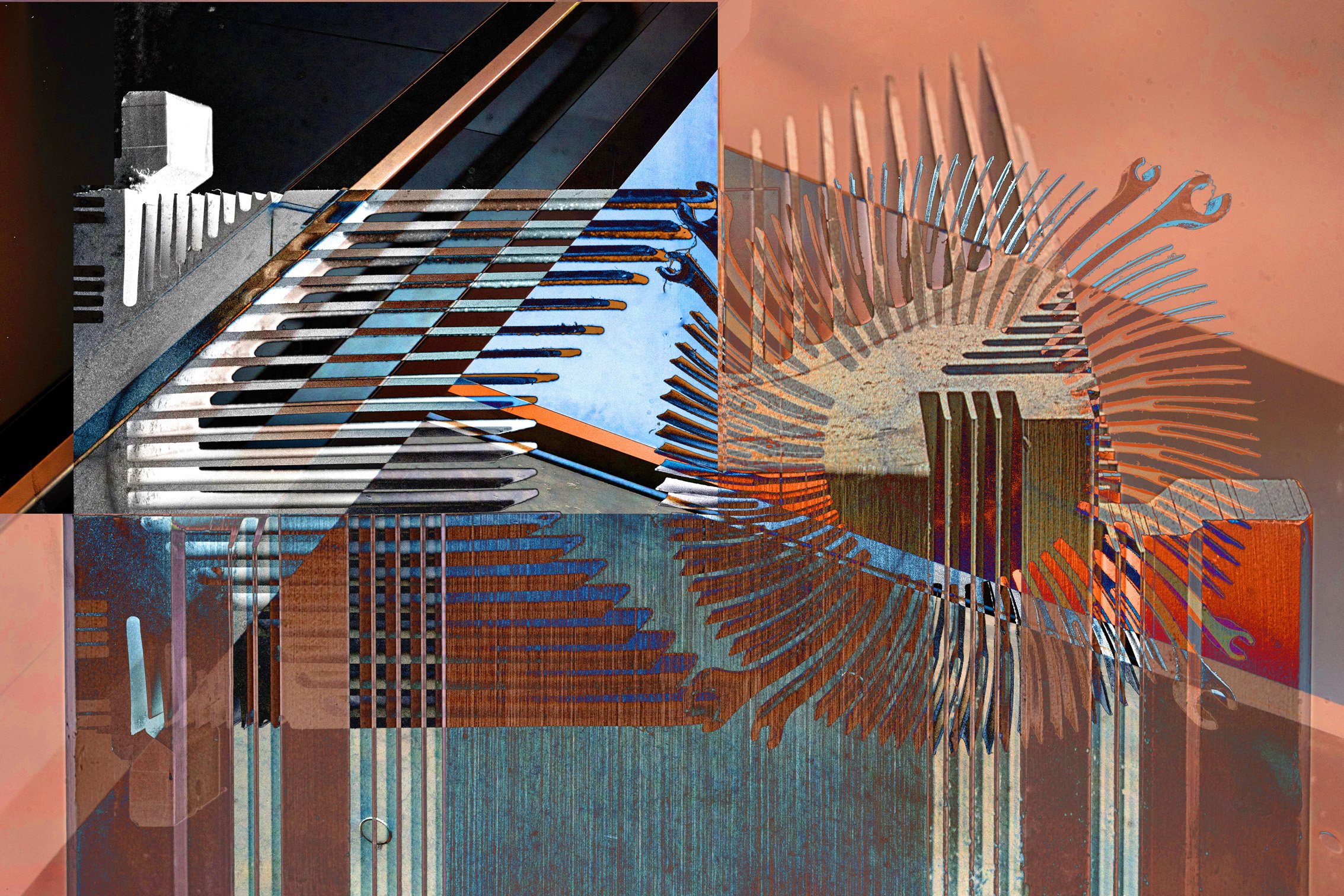John Diephouse - Lansing, Michigan - "Articulus” 
Digital Collage
16 x 20 in