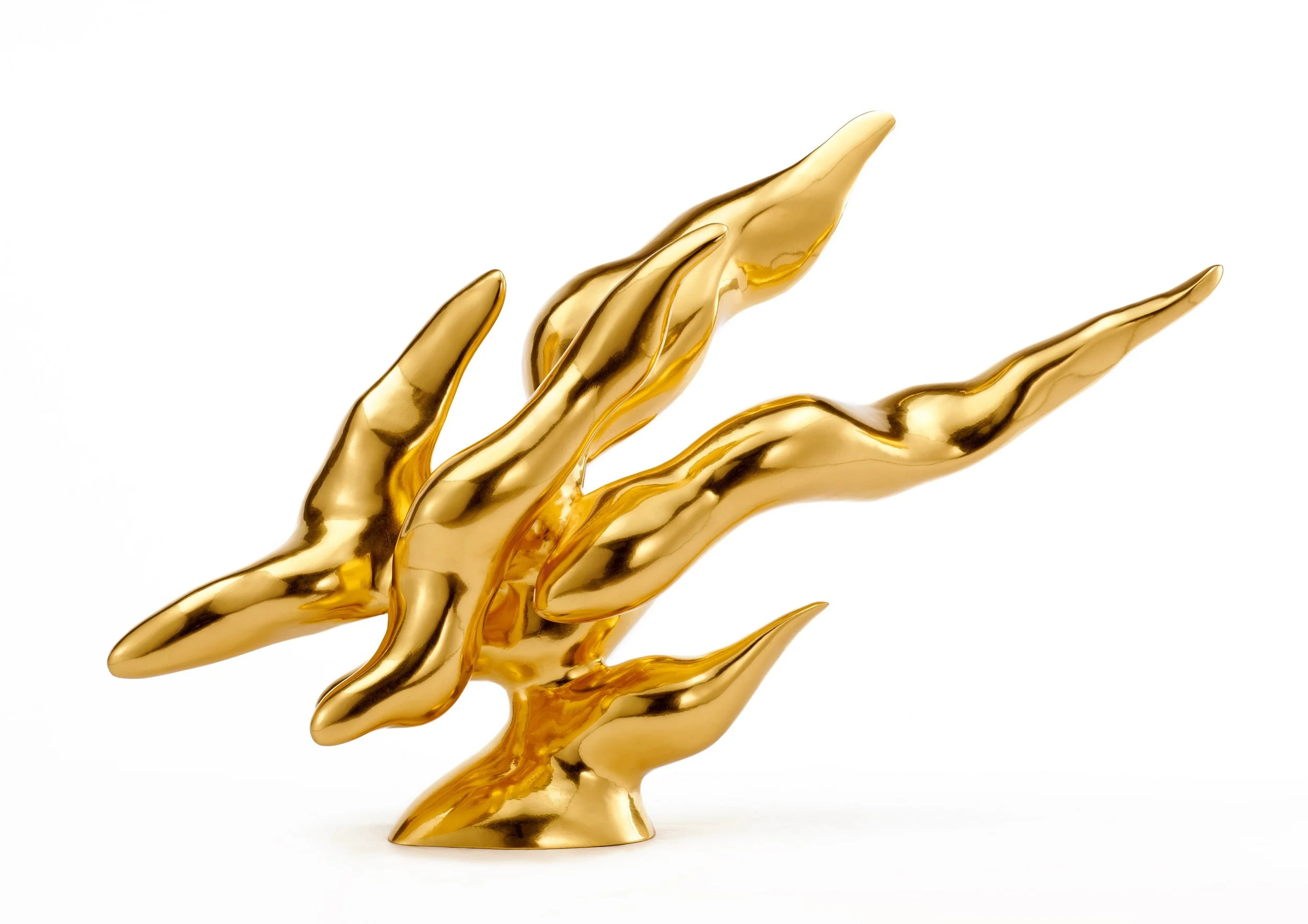 Jason Shih
Taoyuan District, Taiwan
"Golden Age," 2024
Sculpture; Cast bronze and gold leaf
108 x 71 cm