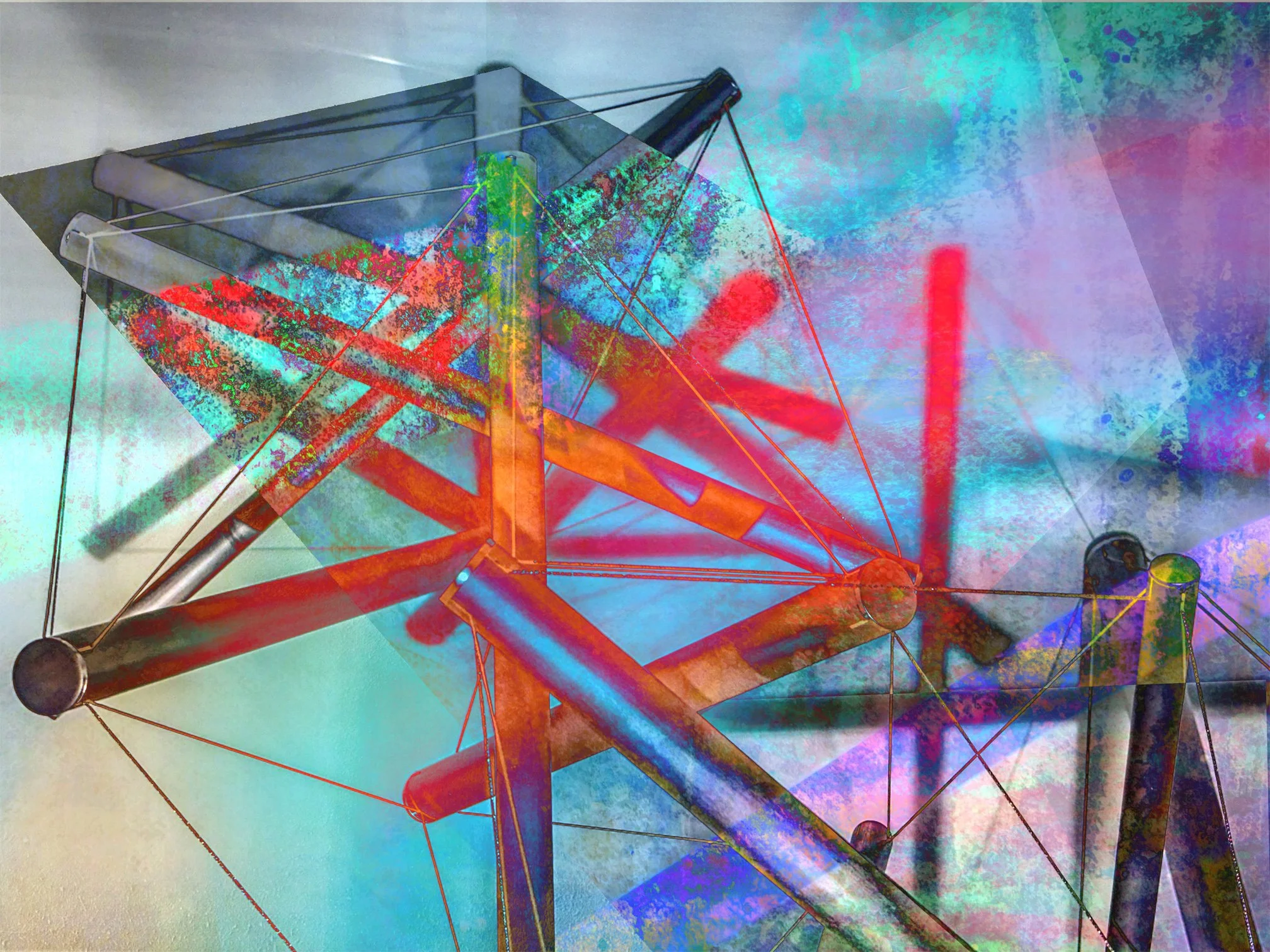 John Diephouse - Lansing, Michigan - "Radiant Gain” 
Digital Collage
16 x 20 in