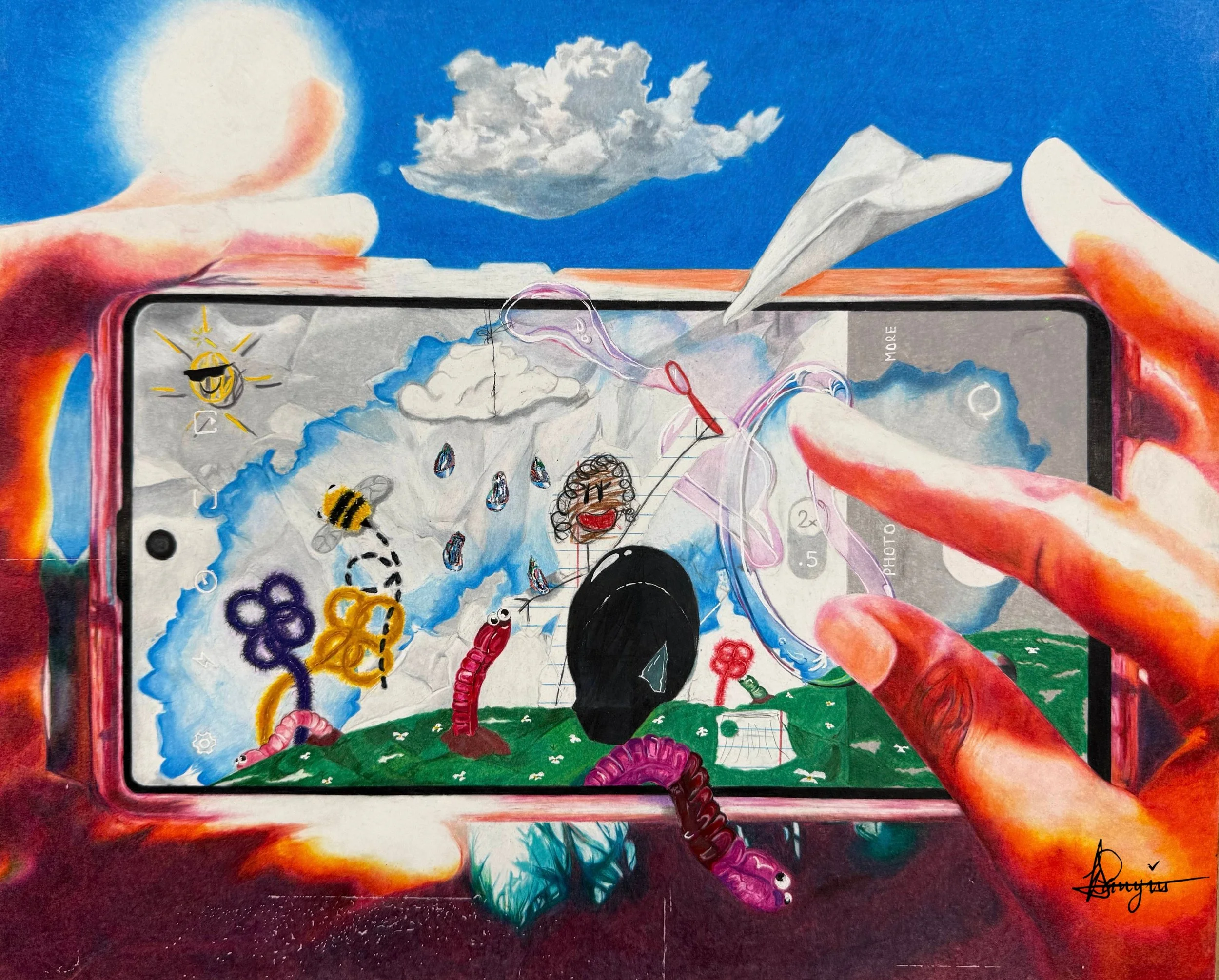 Kanyin Tokan-Lawal

"Planet Imagination" 
Mixed media
17 x 14 in