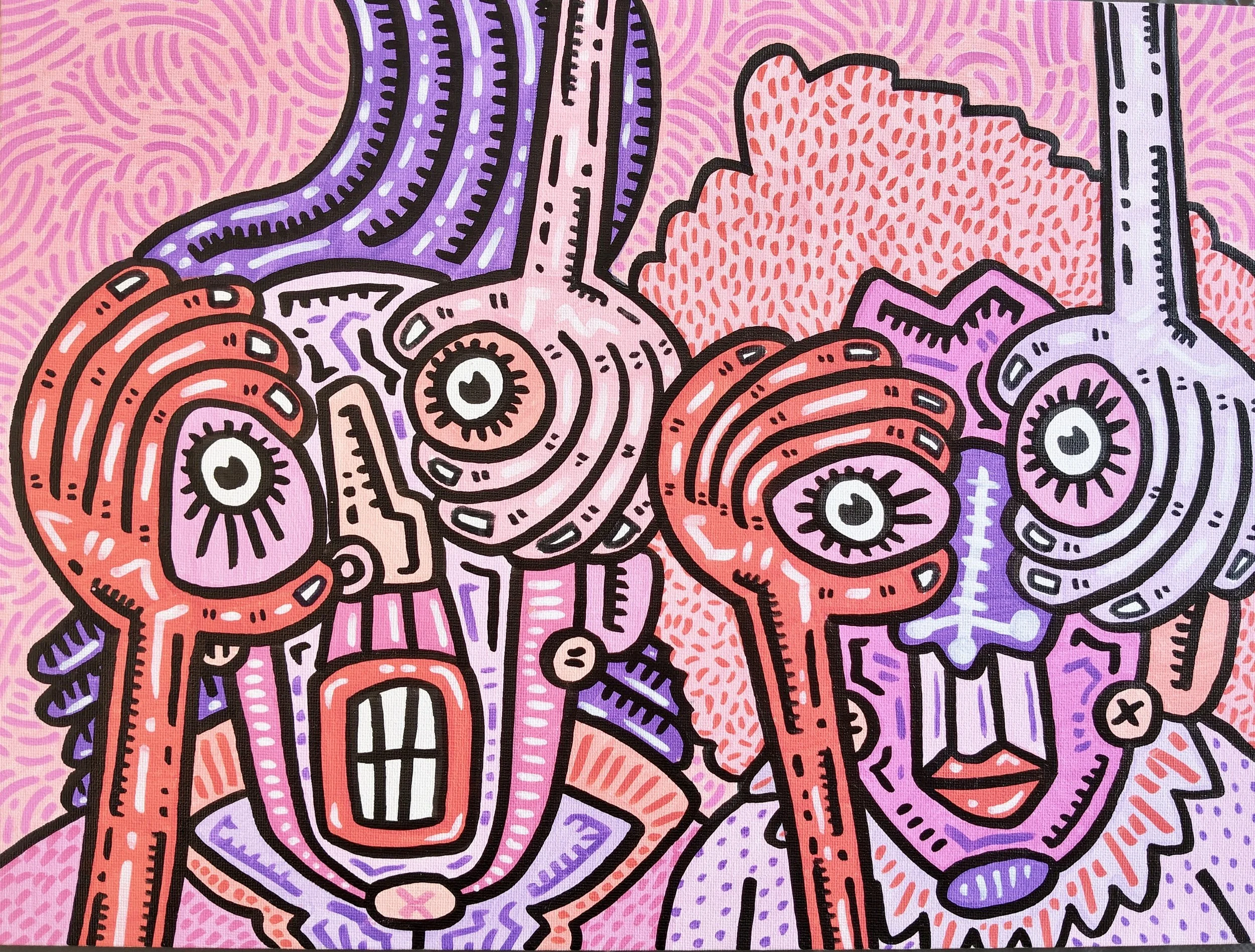 Ivan Nasc - Almada, Portugal - 

“Fragmentos da Auto-Percepção / Fragments of Self-Perception,” 2026
Acrylic on canvas
40 x 30 cm
